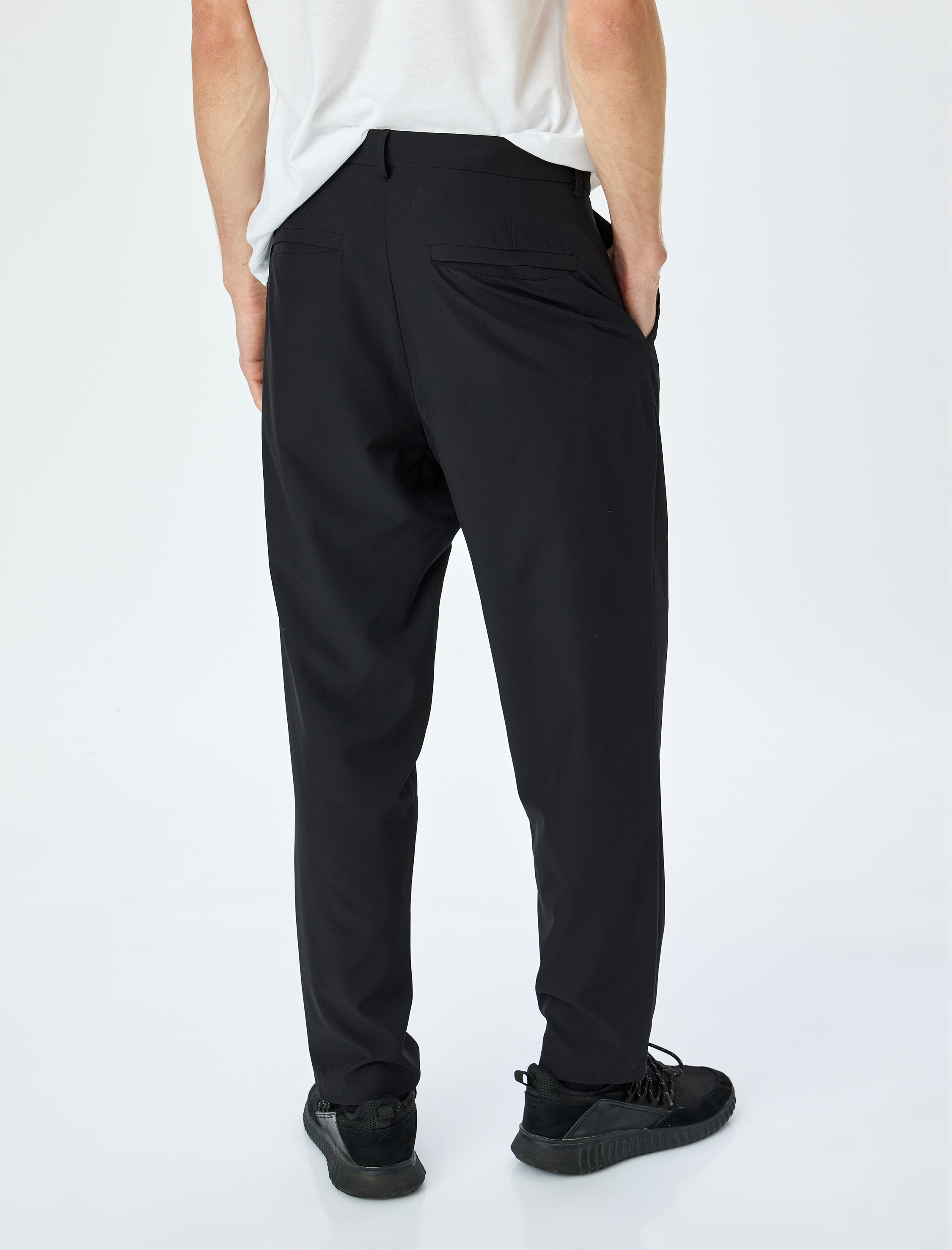   Nakış Detaylı Straight Basic Düğmeli Spor Eşofman Altı