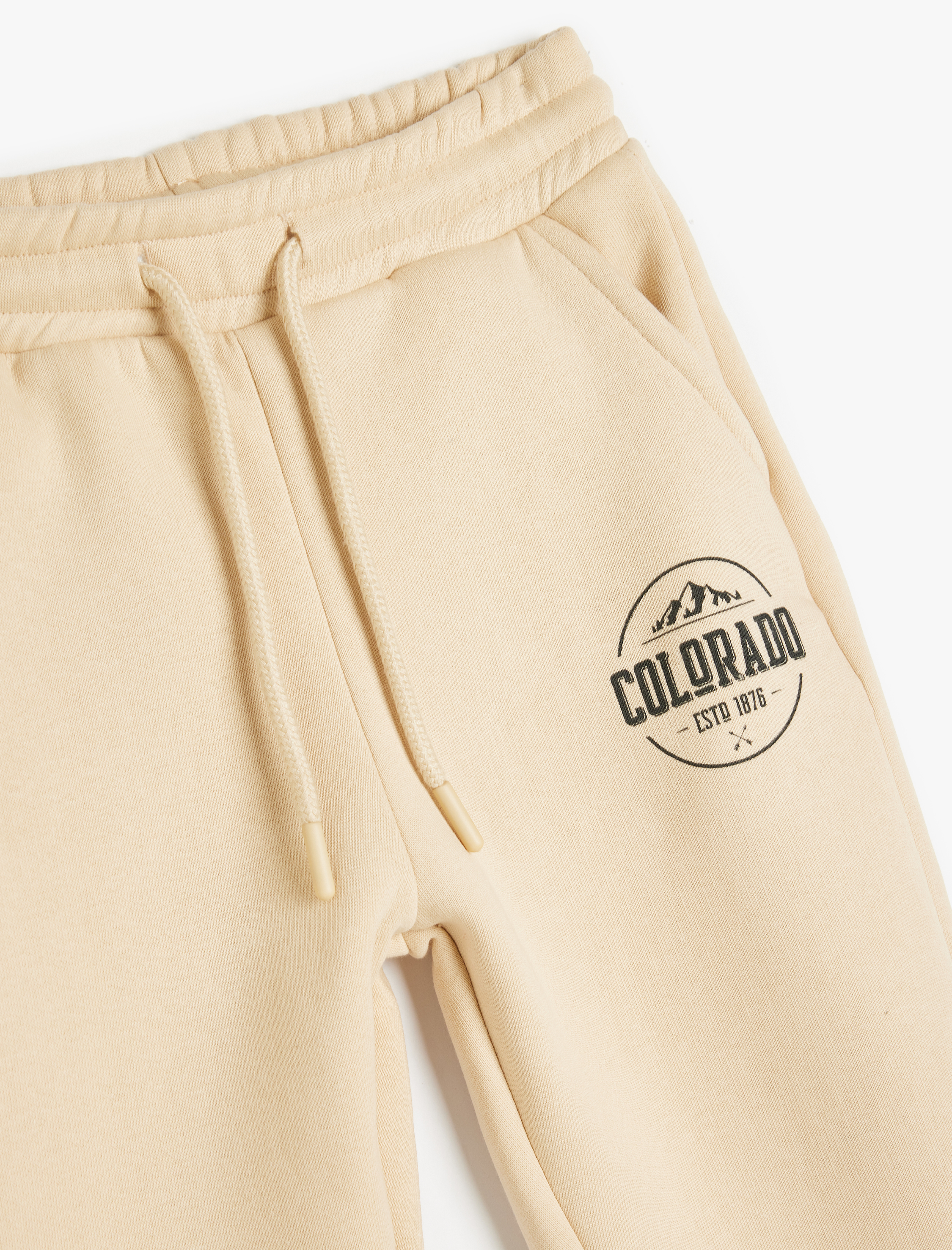  Erkek Çocuk Cep Detaylı Beli Bağlamalı Şardonlu Jogger Eşofman Altı