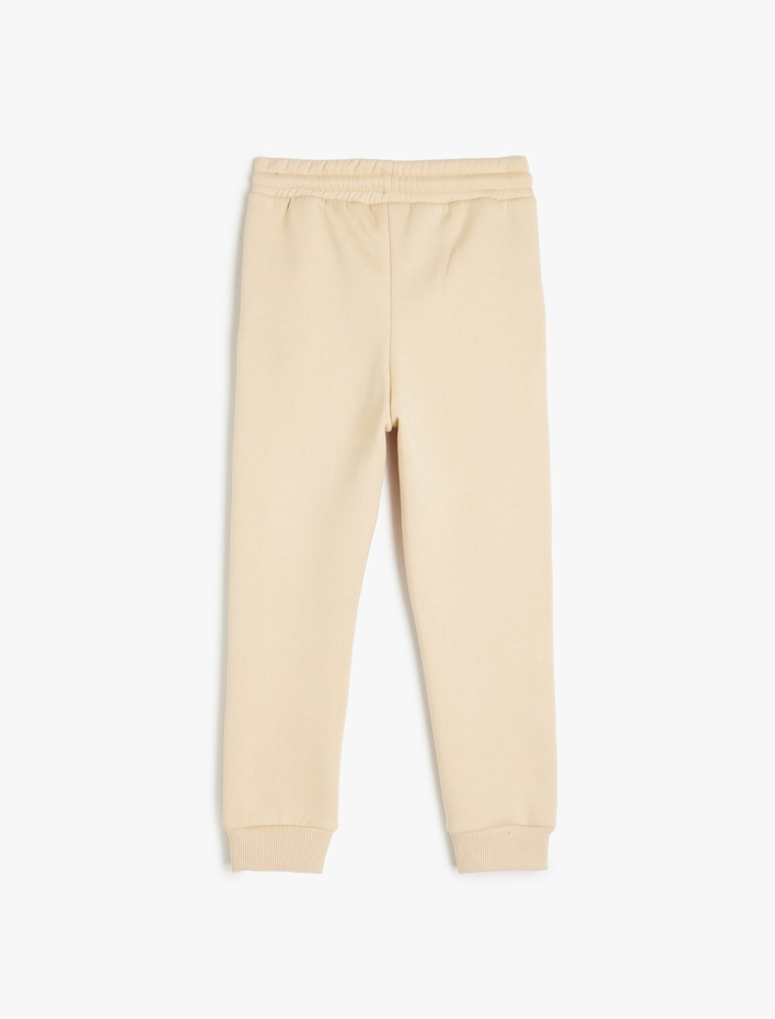 Erkek Çocuk Cep Detaylı Beli Bağlamalı Şardonlu Jogger Eşofman Altı