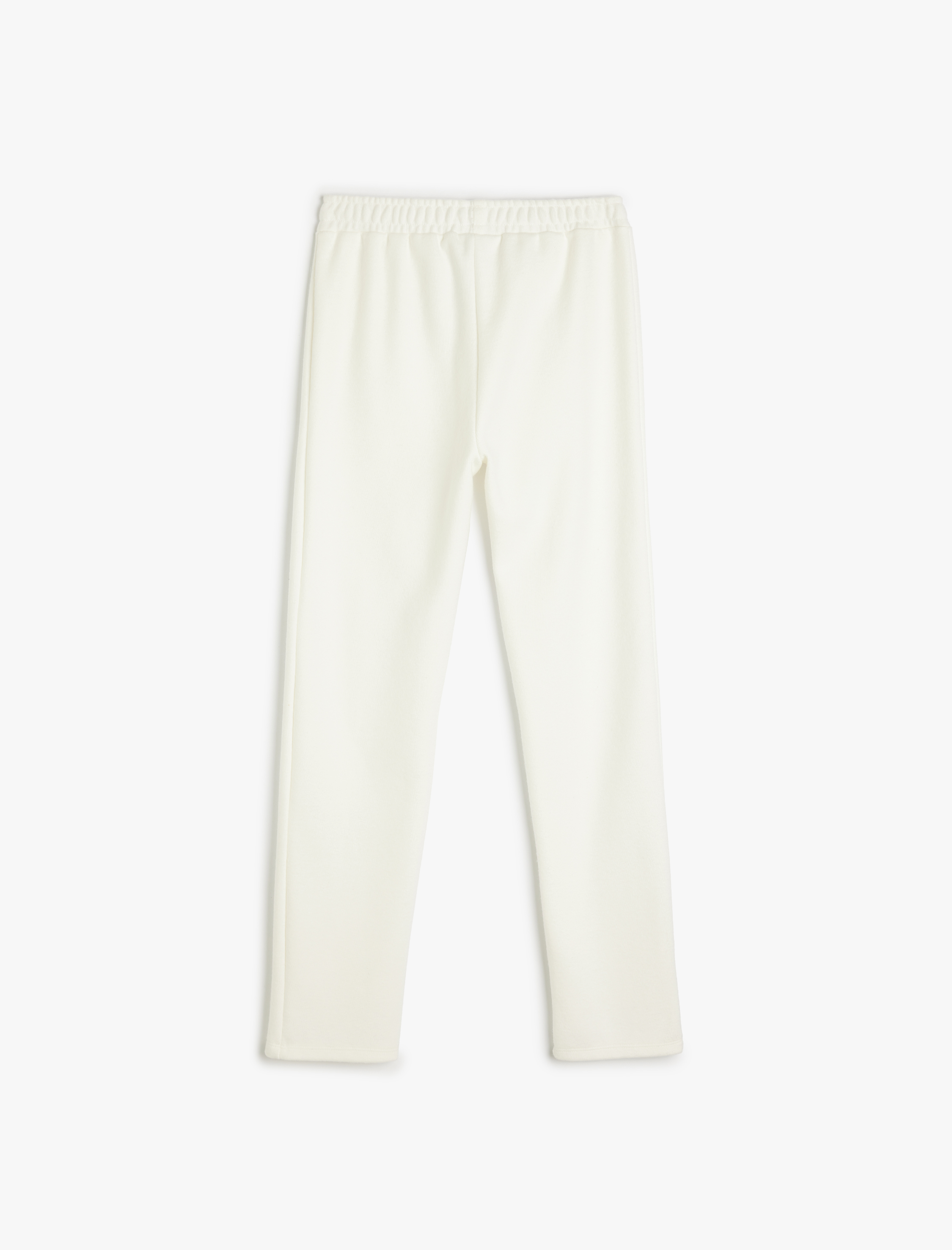  Kız Çocuk Beli Lastikli Dikiş Detaylı Basic Pantolon