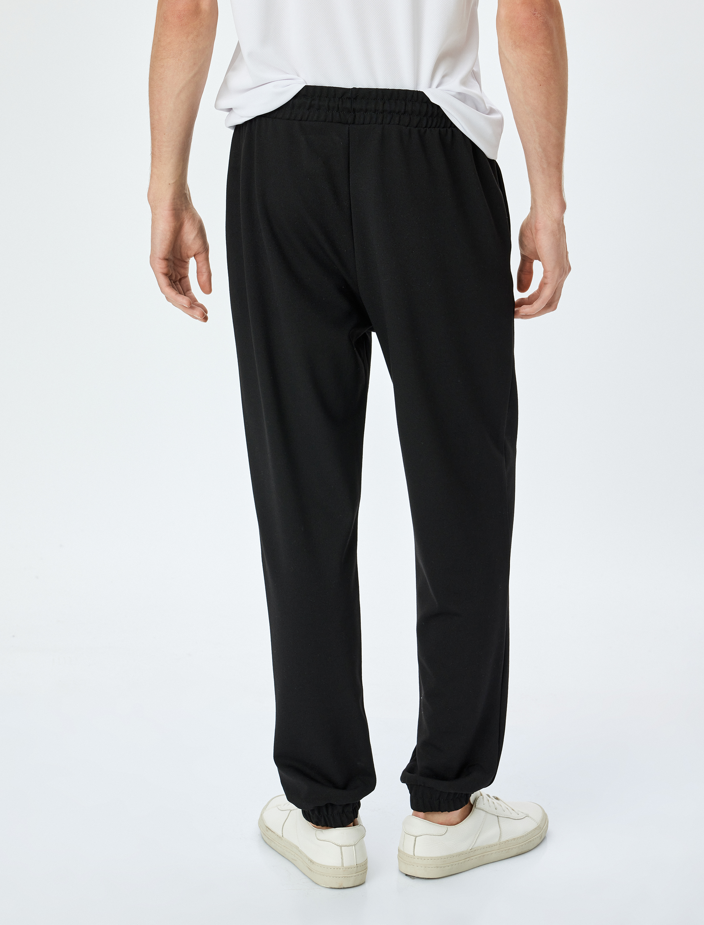   Lastikli Paça Oversize Şardonlu Beli Bağcıklı Jogger Spor Eşofman Altı