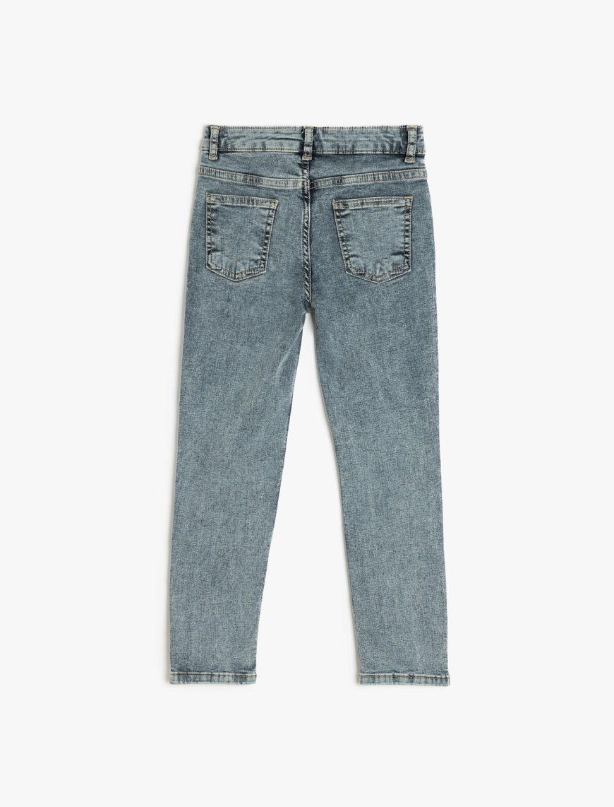  Erkek Çocuk Dar Paça Kot Pantolon - Skinny Jean