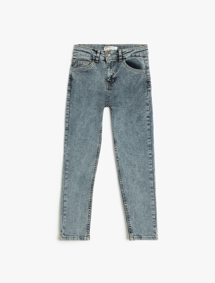 Erkek Çocuk Dar Paça Kot Pantolon - Skinny Jean