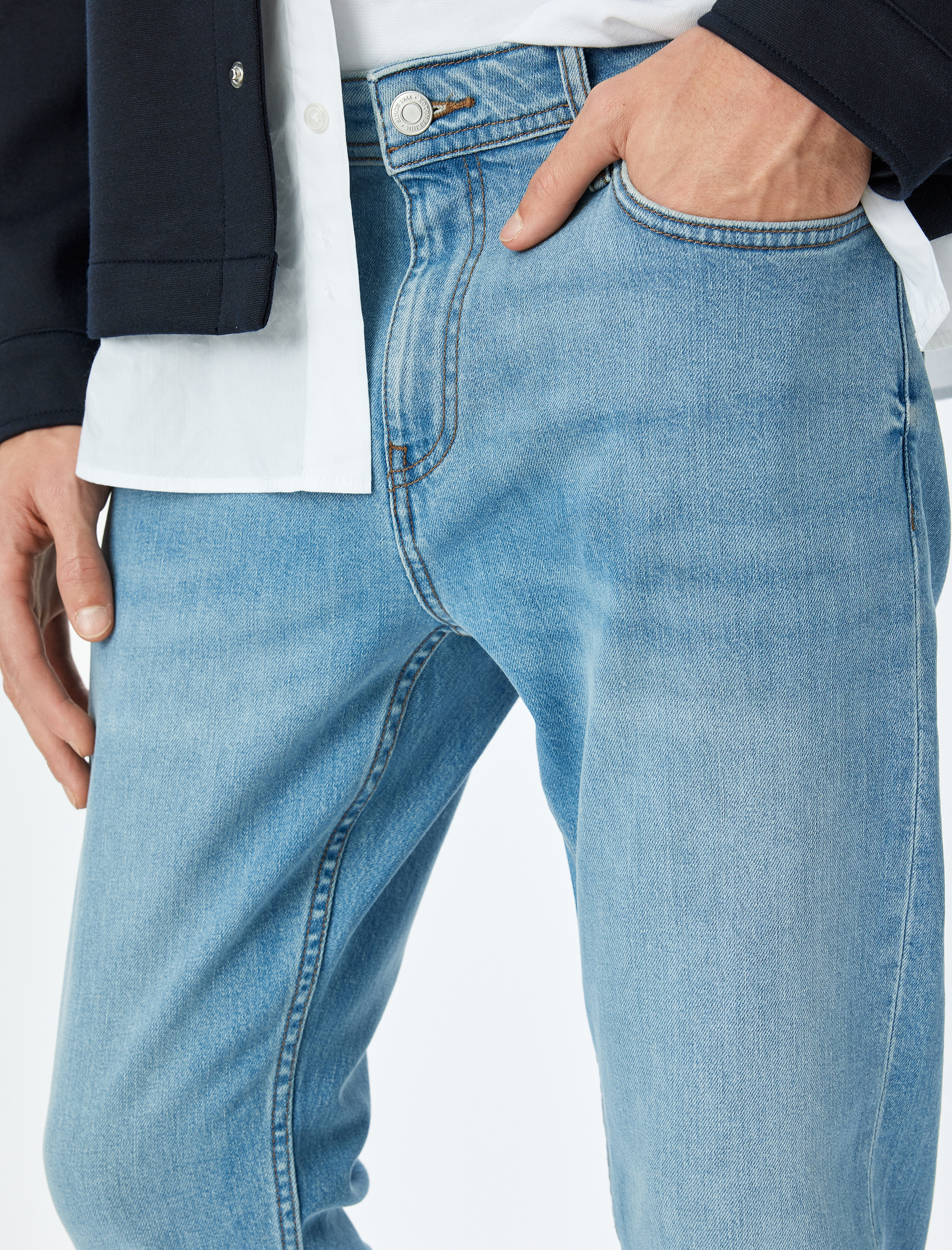 Normal Bel Slim Fit Kot Pantolon - Brad Jean