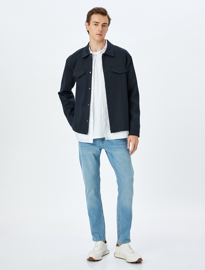 Normal Bel Slim Fit Kot Pantolon - Brad Jean