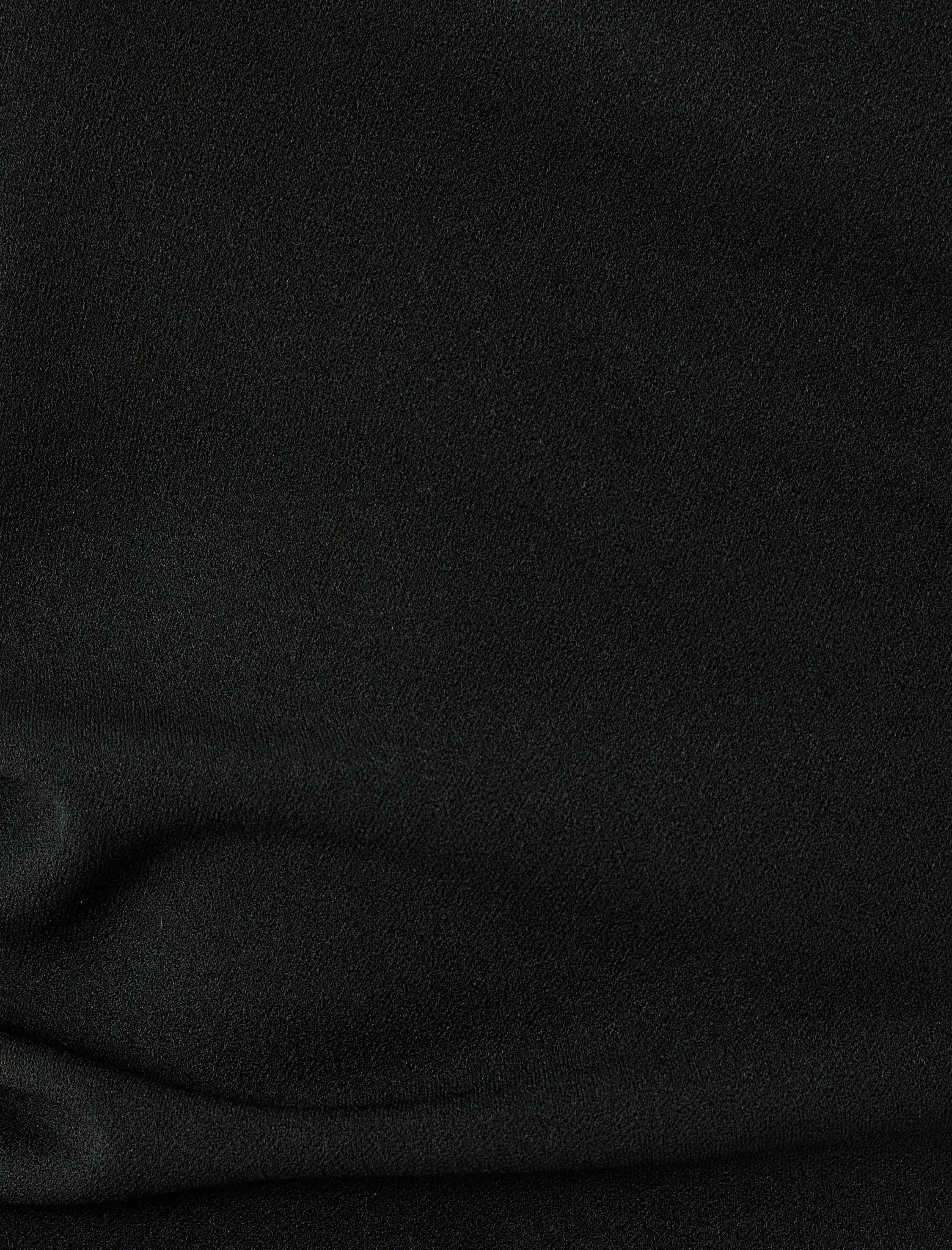 Drape Detaylı Asimetrik Yaka Uzun Kollu Mini Kalem Elbise