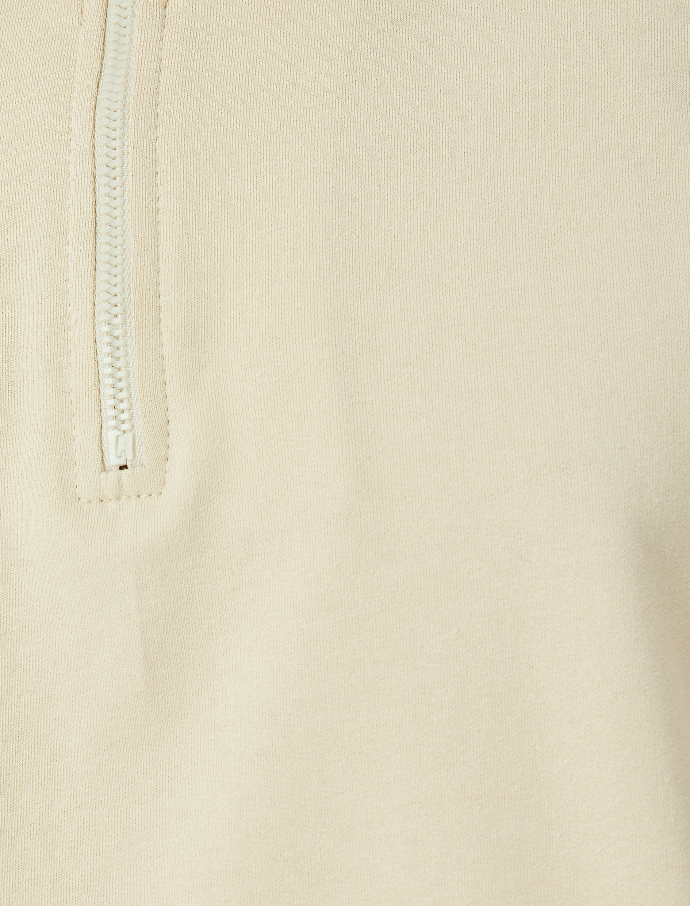 Kısa Kollu Regular Fit Pamuklu Yarım Fermuarlı Tişört