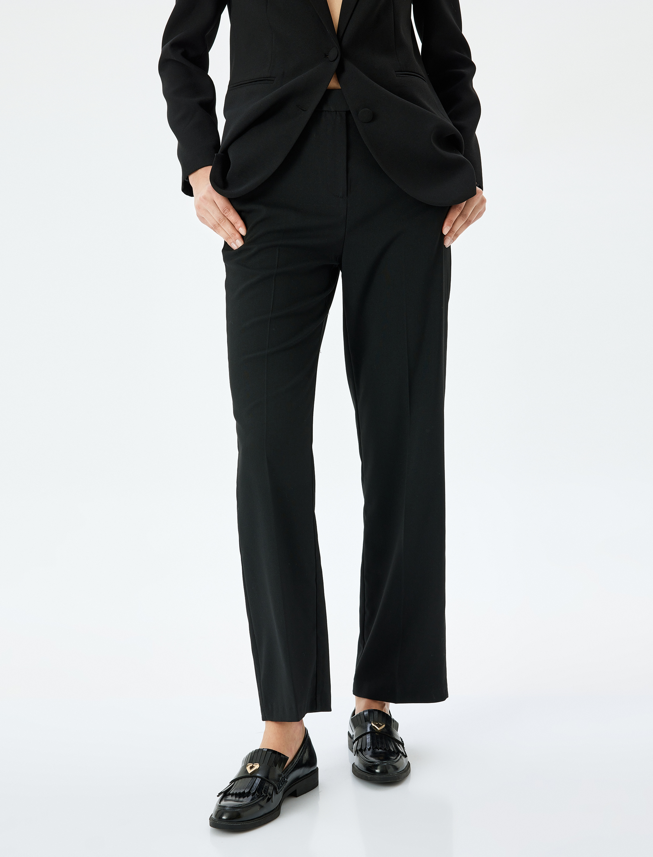   Standart Bel Cepli Cigarette Kumaş Pantolon