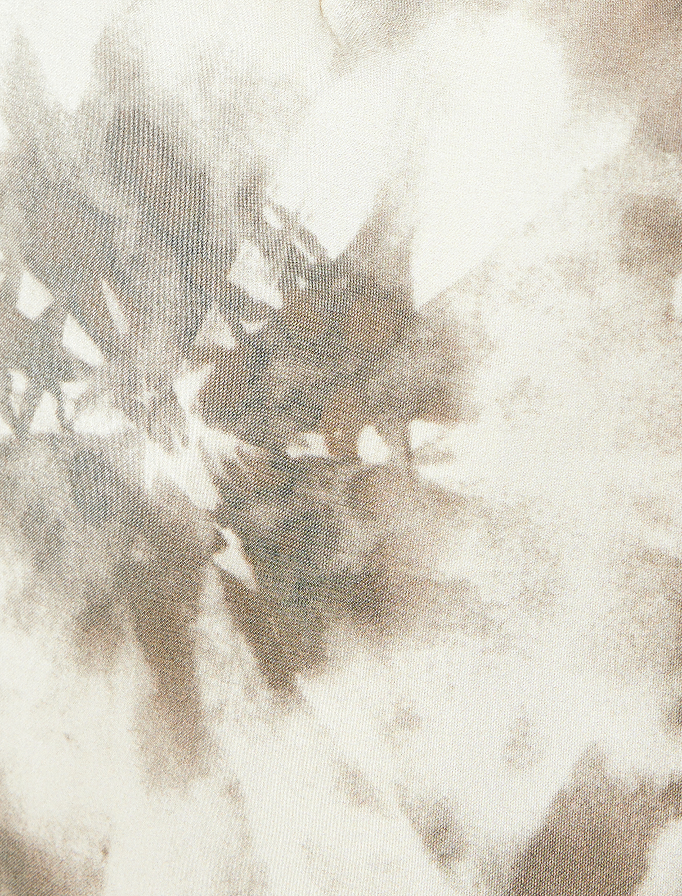   Modal Kumaş Rahat Kalıp Soyut Desenli Cepli Kruvaze Blazer Ceket