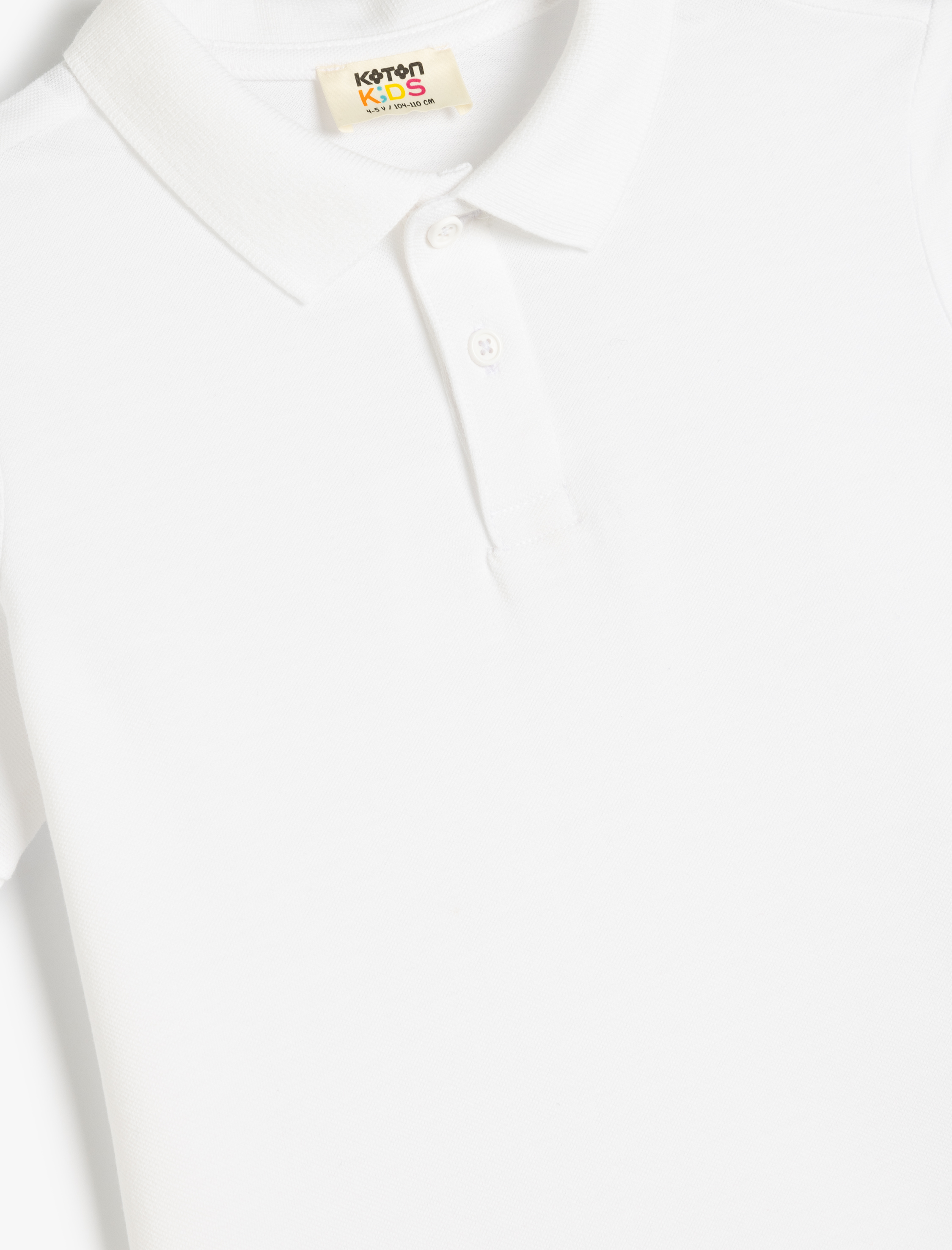  Erkek Çocuk Polo Tişört Kısa Kollu Dokulu Pamuklu