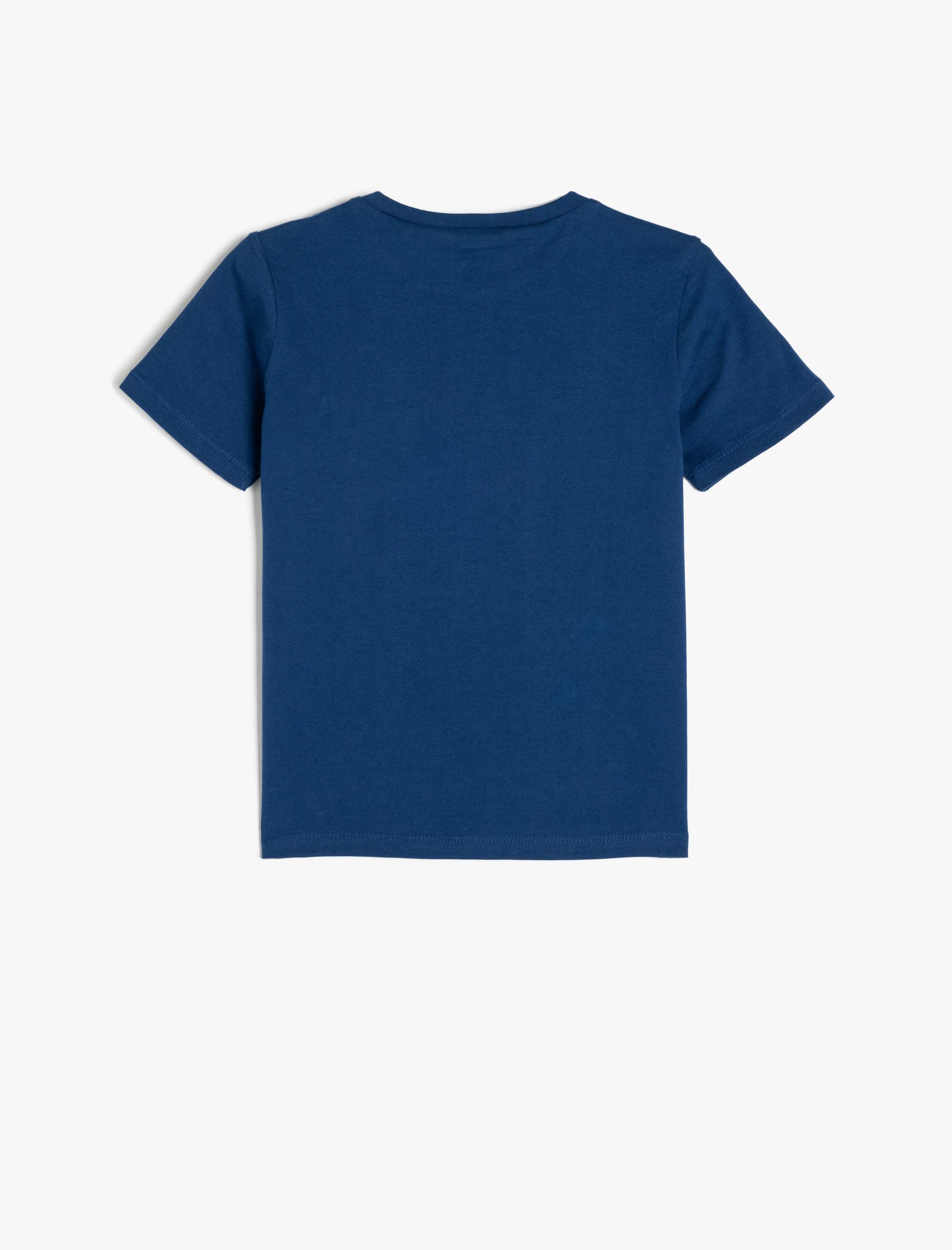  Erkek Çocuk Futbol Temalı Baskılı Pamuklu Bisiklet Yaka Tişört