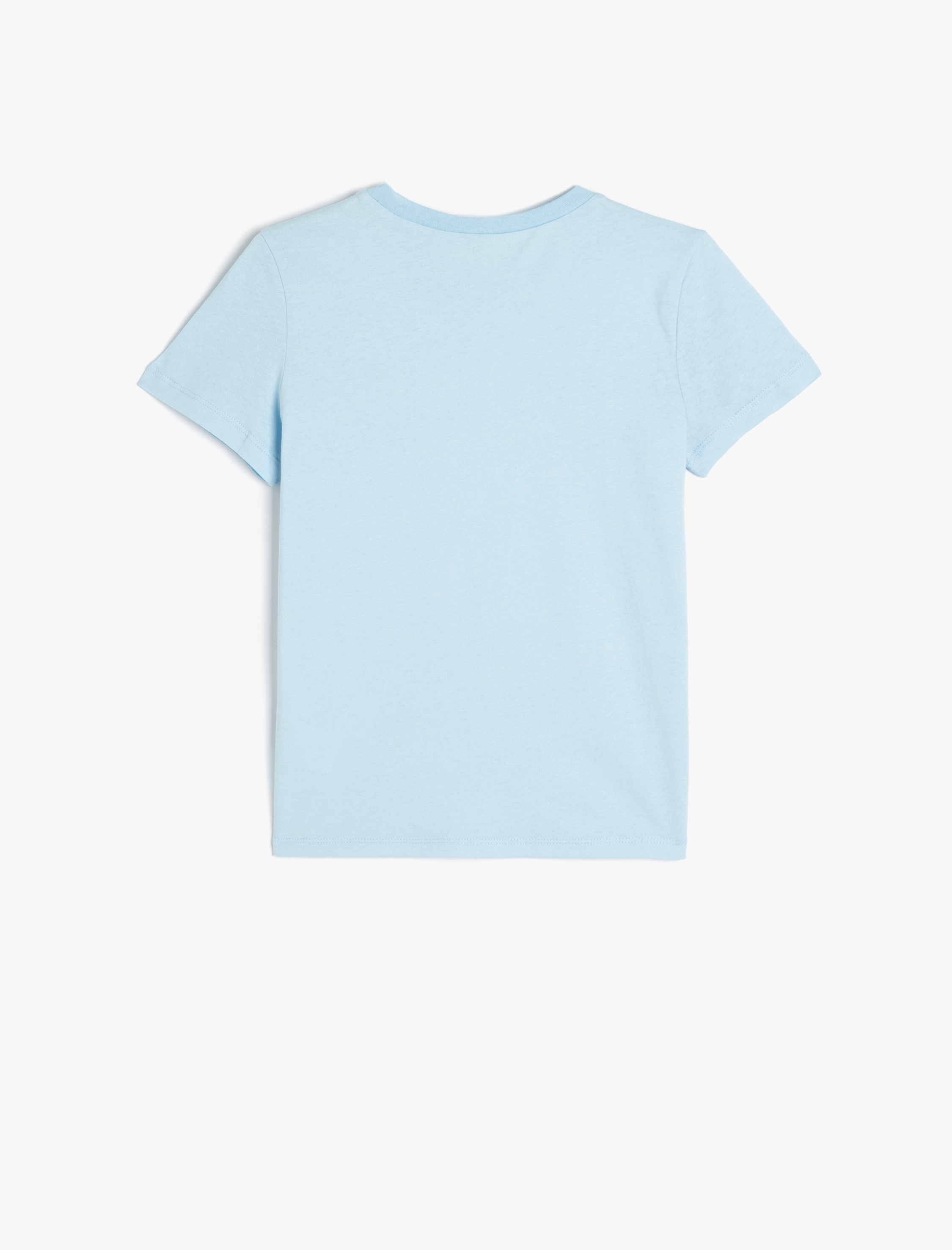  Erkek Çocuk Palmiye Baskılı Pamuklu Kısa Kollu Tişört