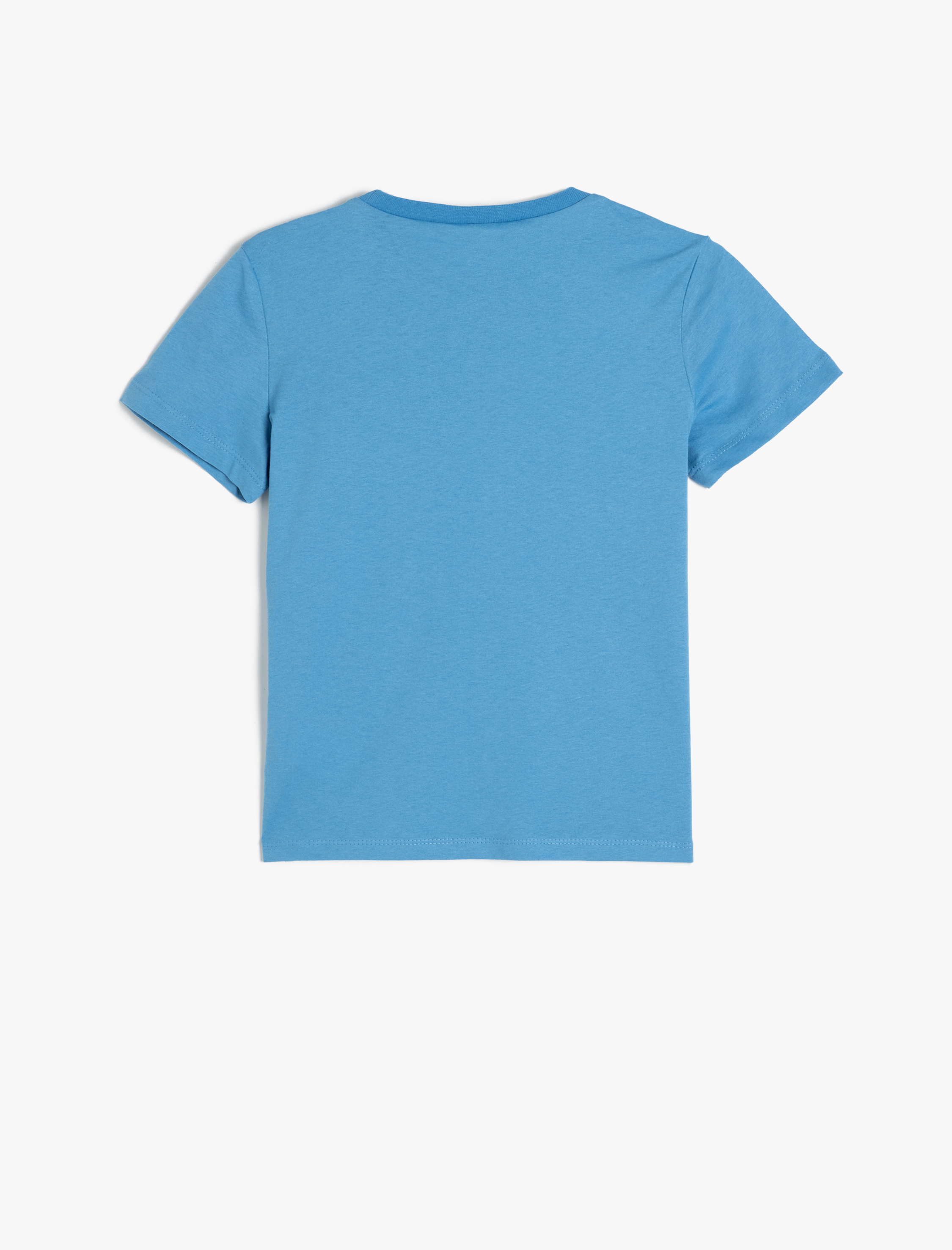  Erkek Çocuk Baskılı Bisiklet Yaka Pamuklu Kısa Kollu Tişört