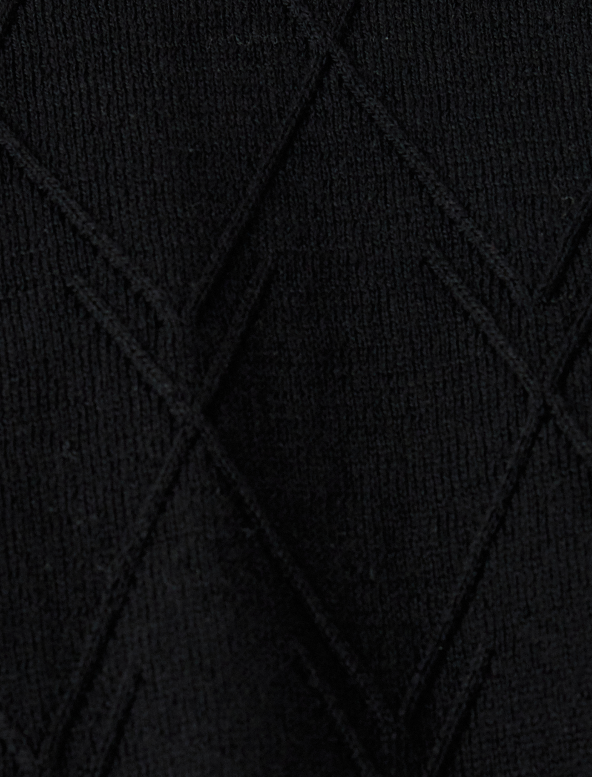   Regular Fit Geometrik Dokulu Kısa Kollu Pamuklu Triko Tişört