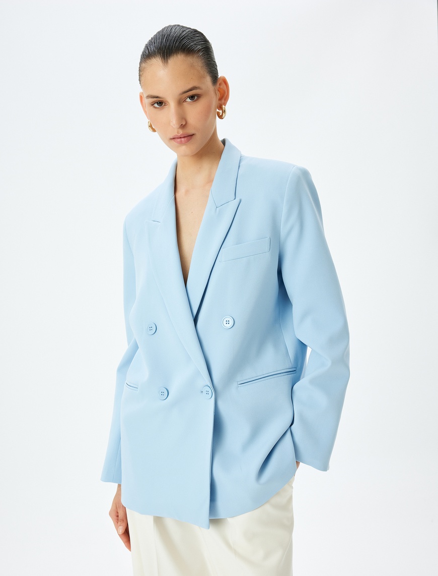   Kruvaze Oversize Blazer Ceket