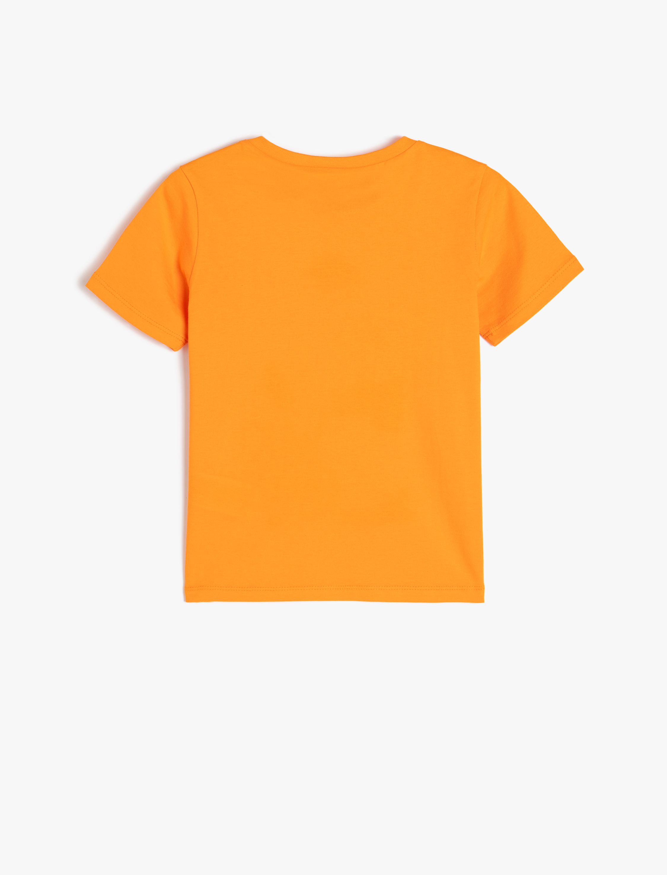  Erkek Çocuk İskelet Bisiklet Yaka Baskılı Kısa Kollu Pamuklu Tişört