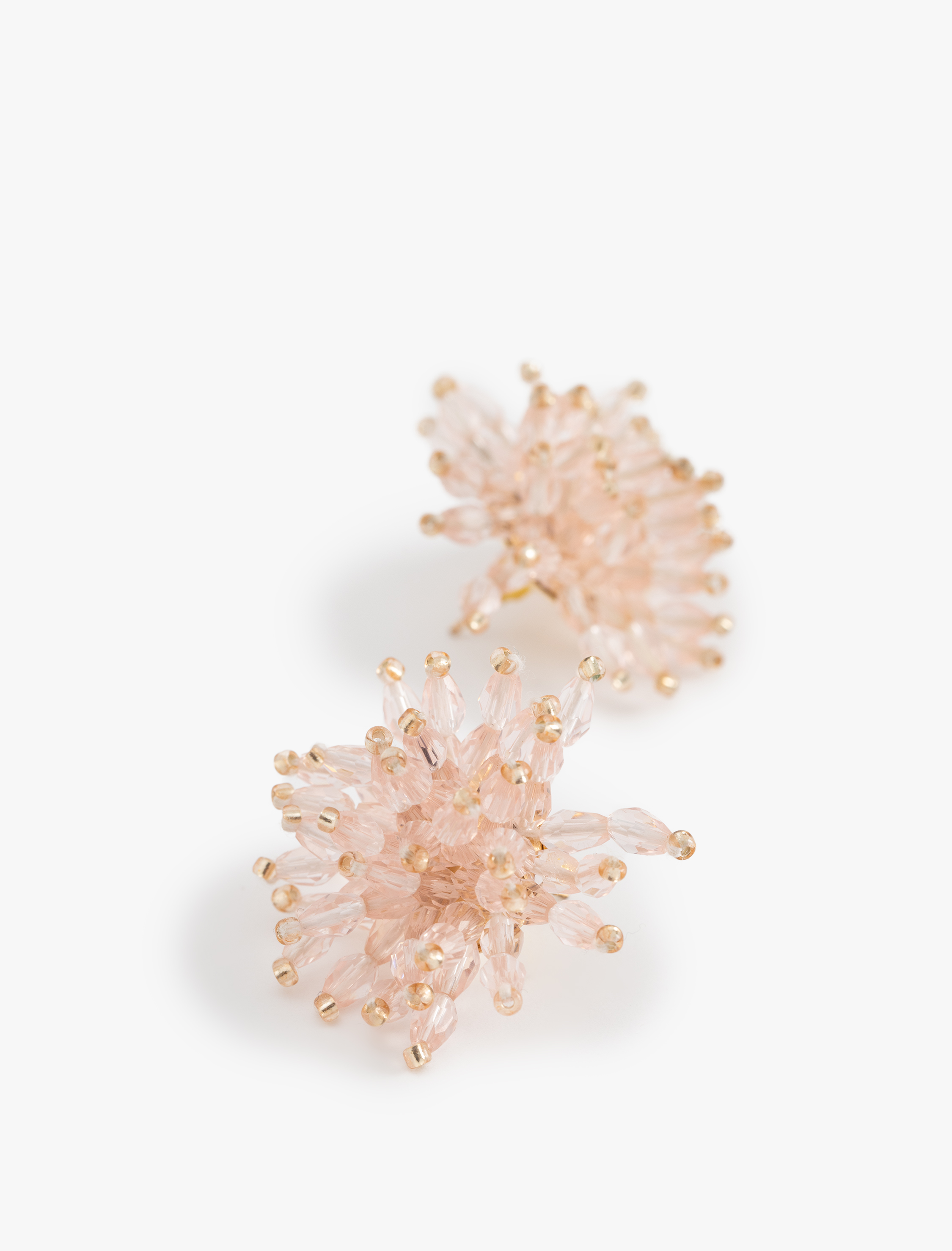  Kadın Boncuklu Çiçek Küpe