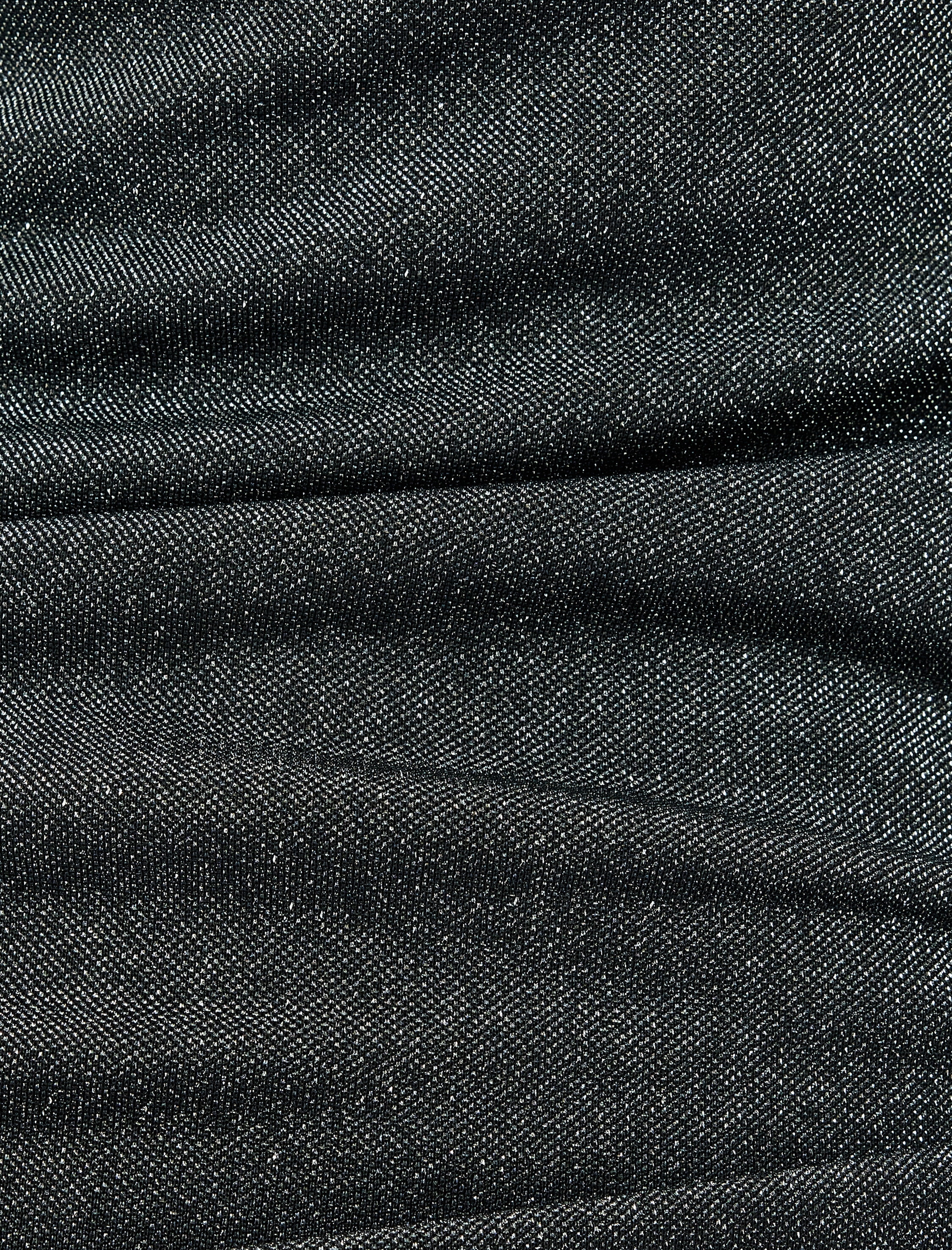   Drapeli Degaje Yaka Askılı Mini Simli Sırt Detaylı Abiye Elbise