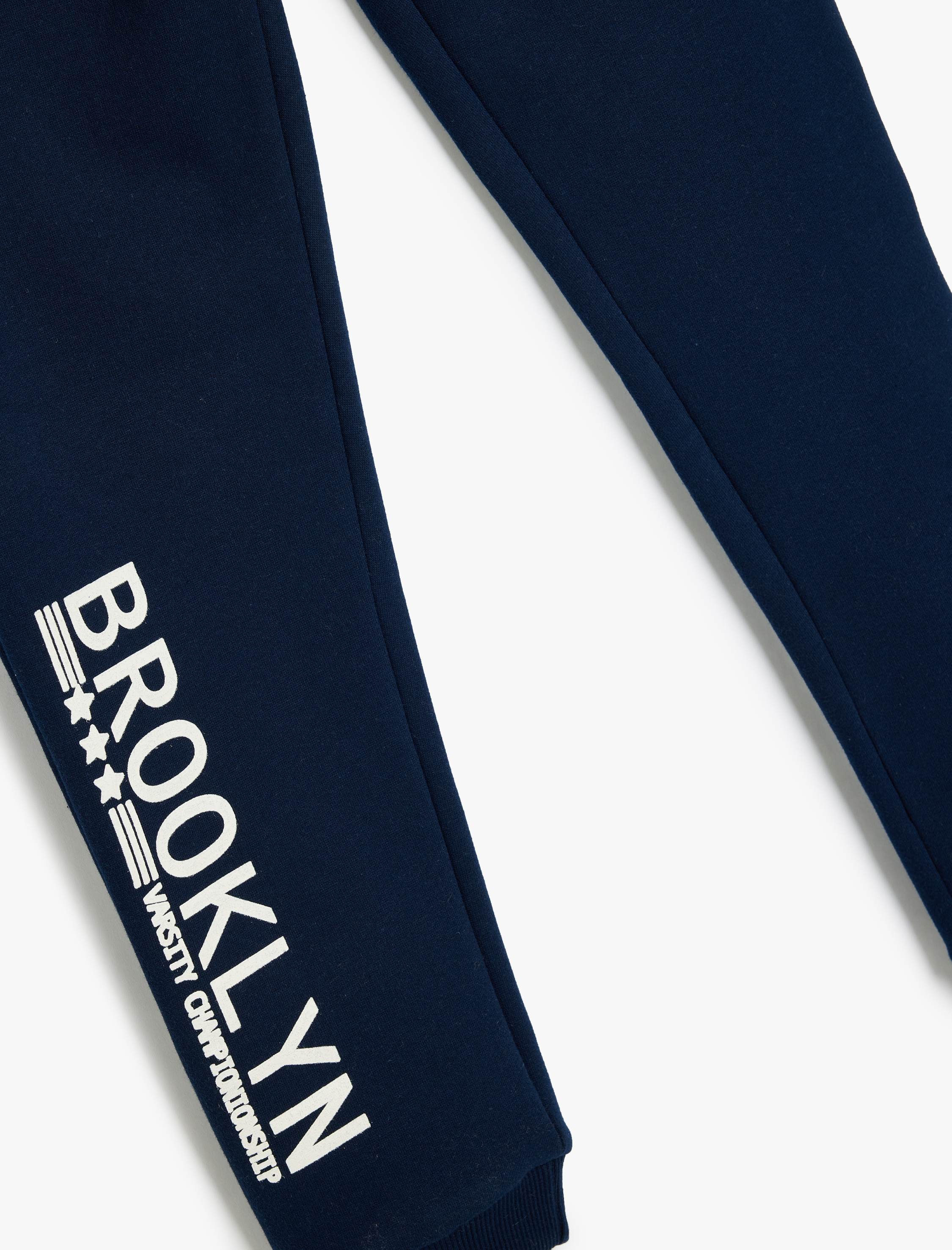  Erkek Çocuk Şehir Baskılı Cep Detaylı Şardonlu Jogger Eşofman Altı