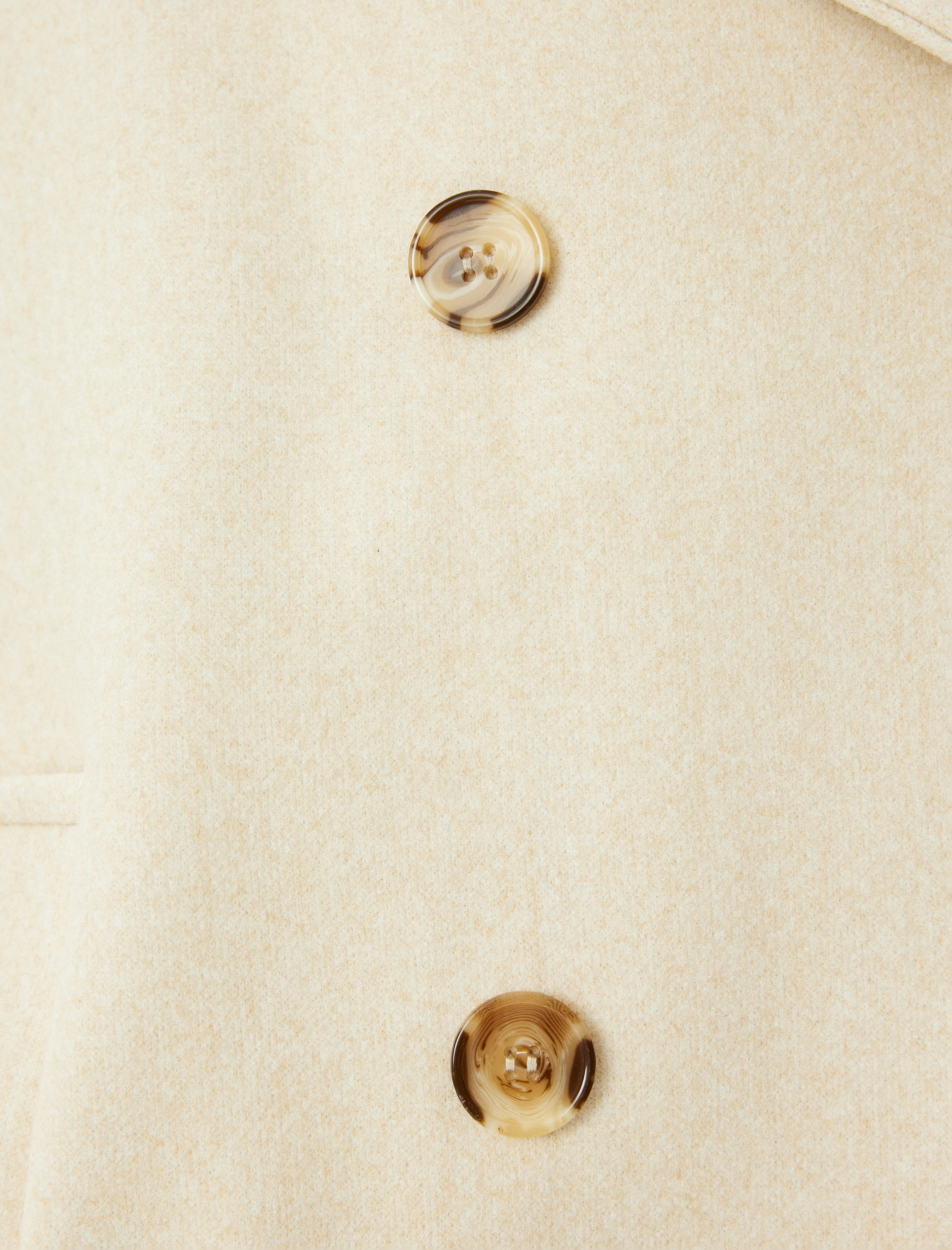   Kruvaze Oversize Uzun Kaşe Kaban