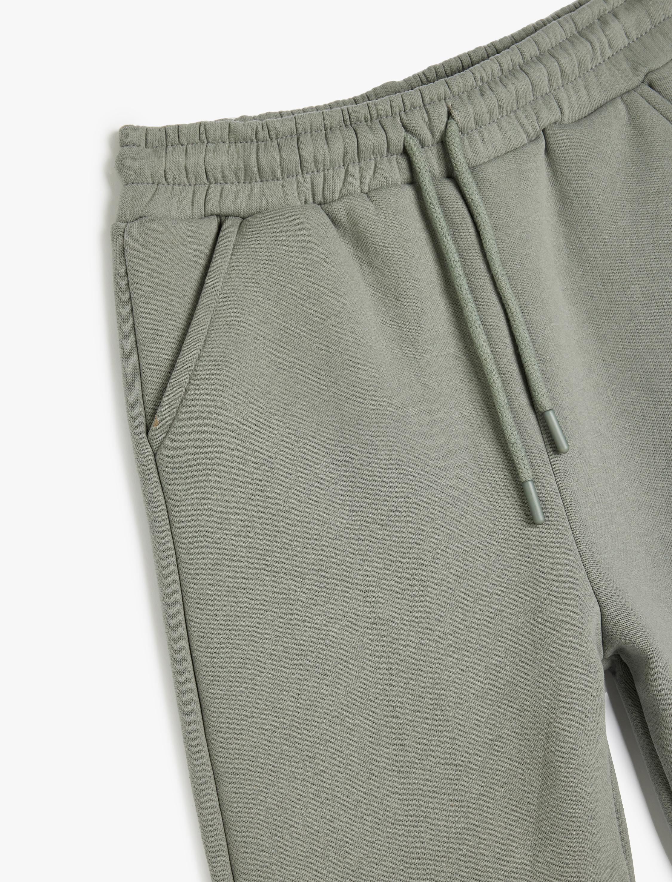  Erkek Çocuk Cep Detaylı Beli Bağlamalı Şardonlu Basic Jogger Eşofman Altı