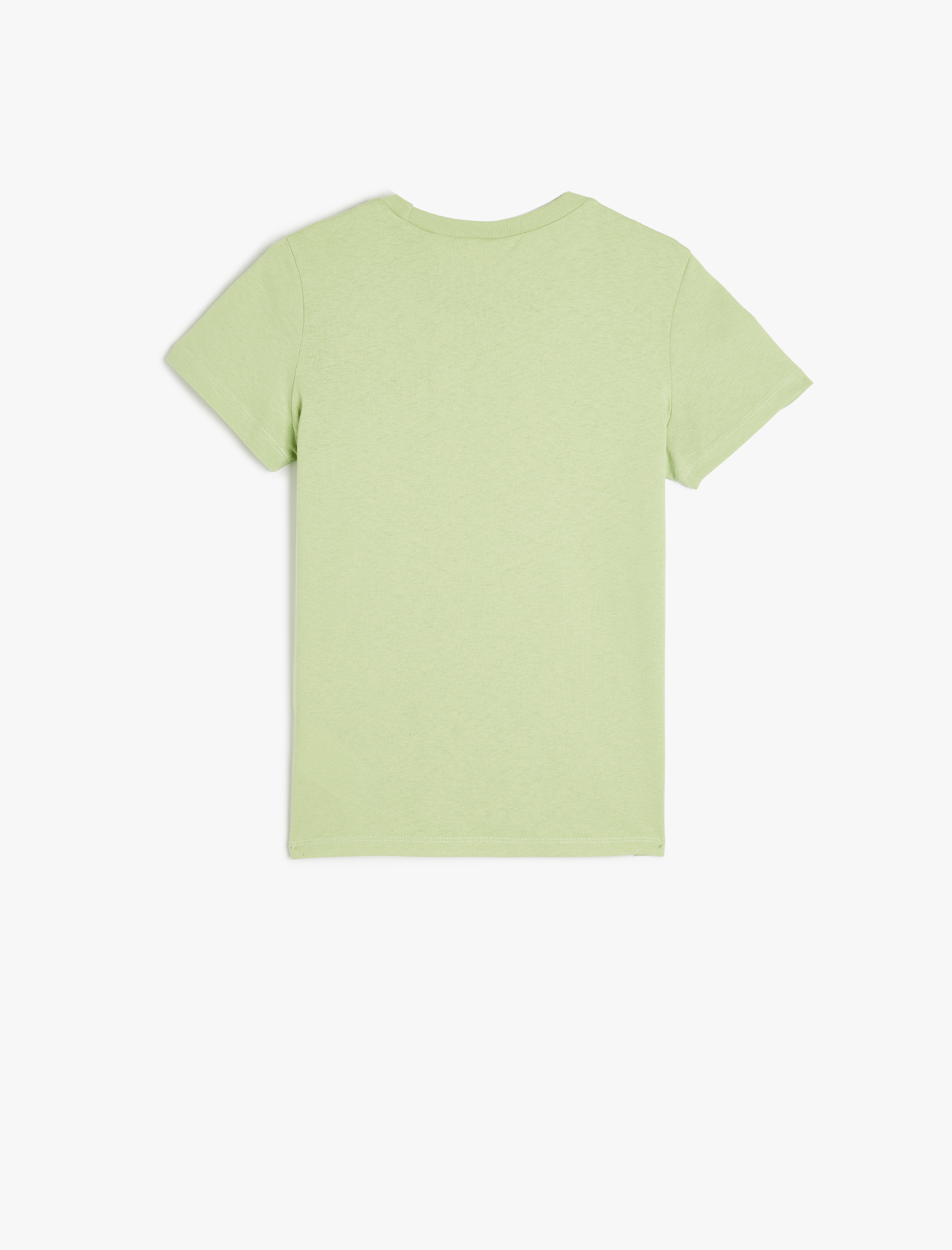  Erkek Çocuk Baskılı Bisiklet Yaka Kısa Kollu Pamuklu Tişört