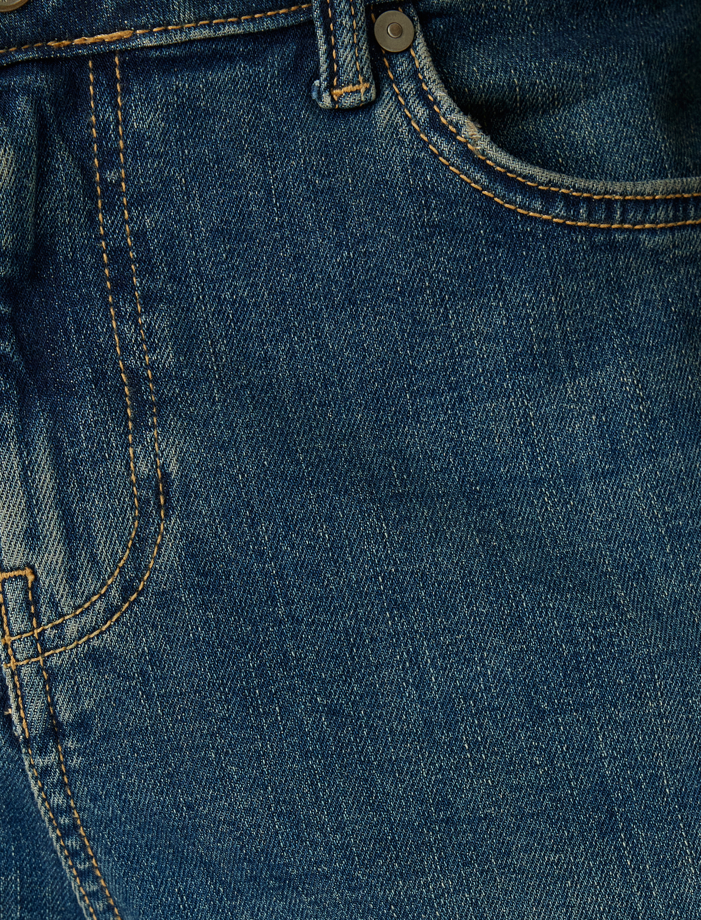   Düğmeli Normal Bel Slim Fit Kot Pantolon - Brad Jean