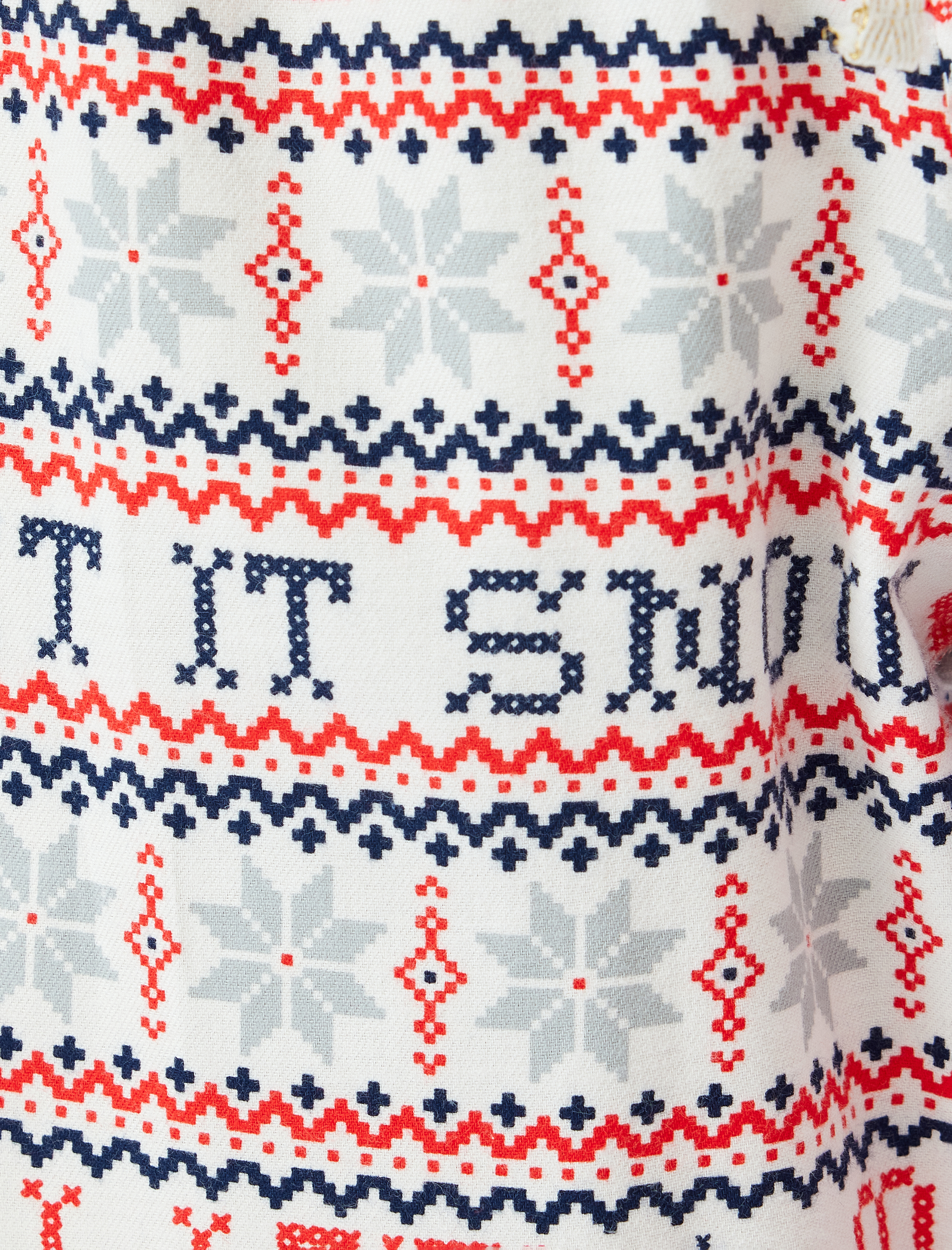   Yılbaşı Temalı Pamuklu Pijama Altı