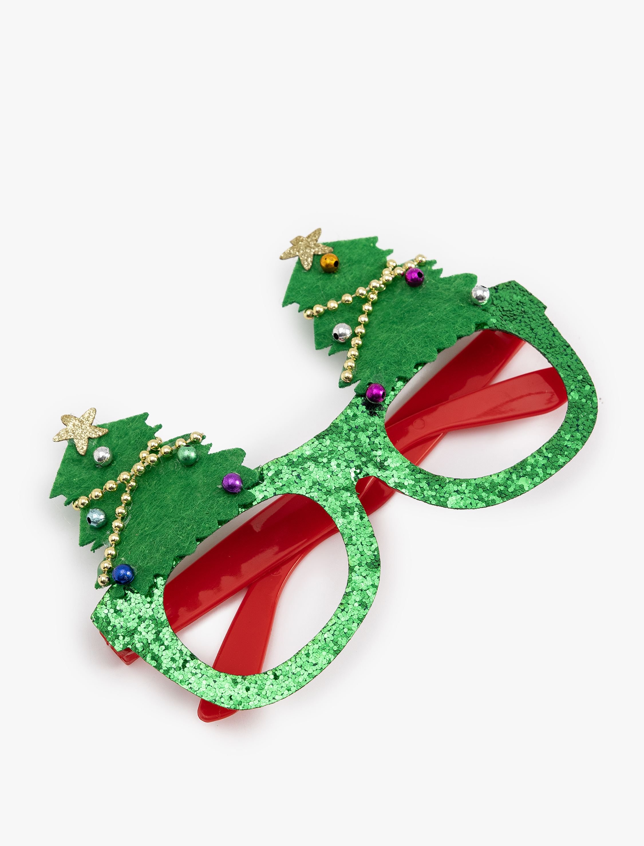 Kadın Yılbaşı Temalı Gözlük Yılbaşı Ağacı Aplike Detaylı