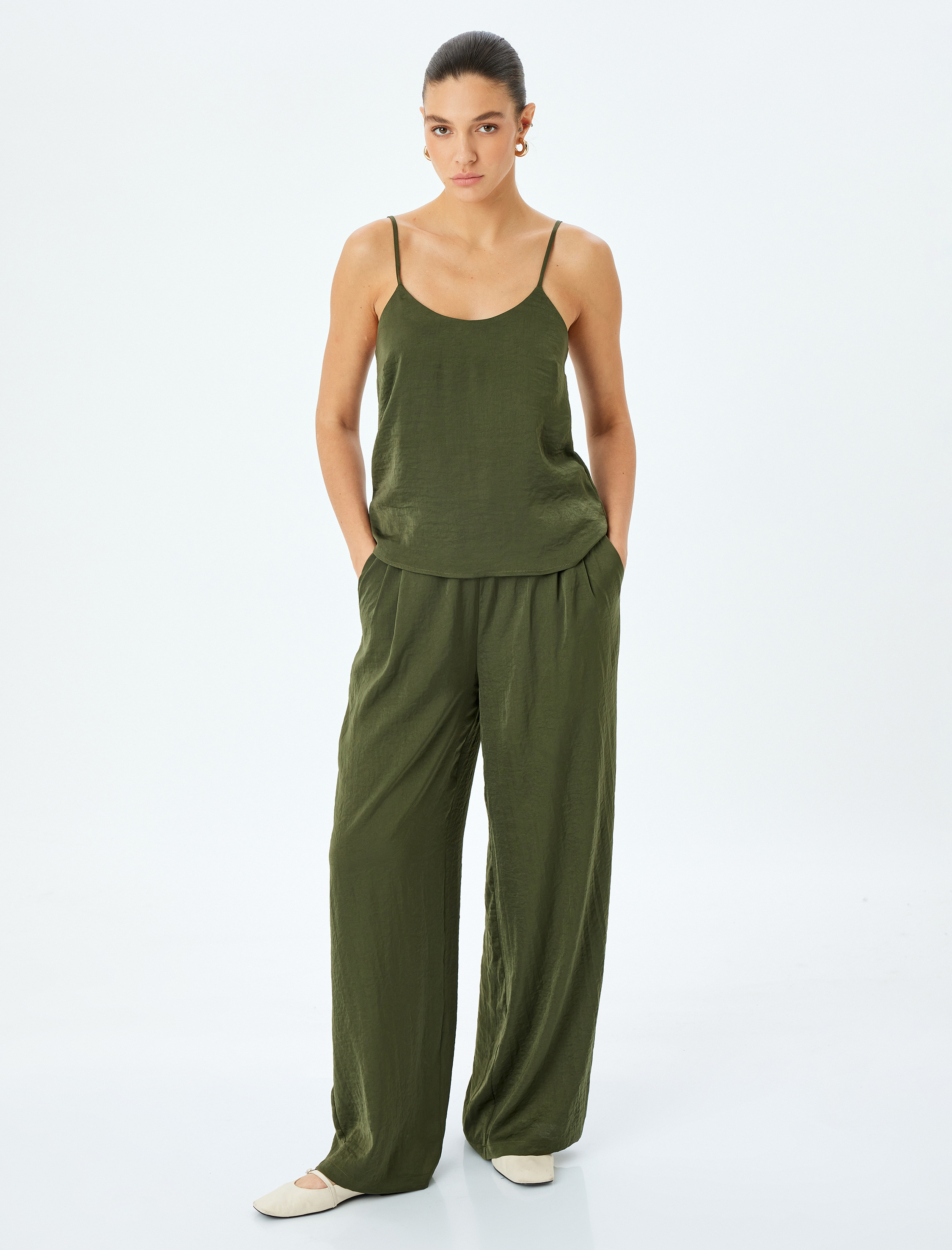   İnce Askılı Saten Atlet