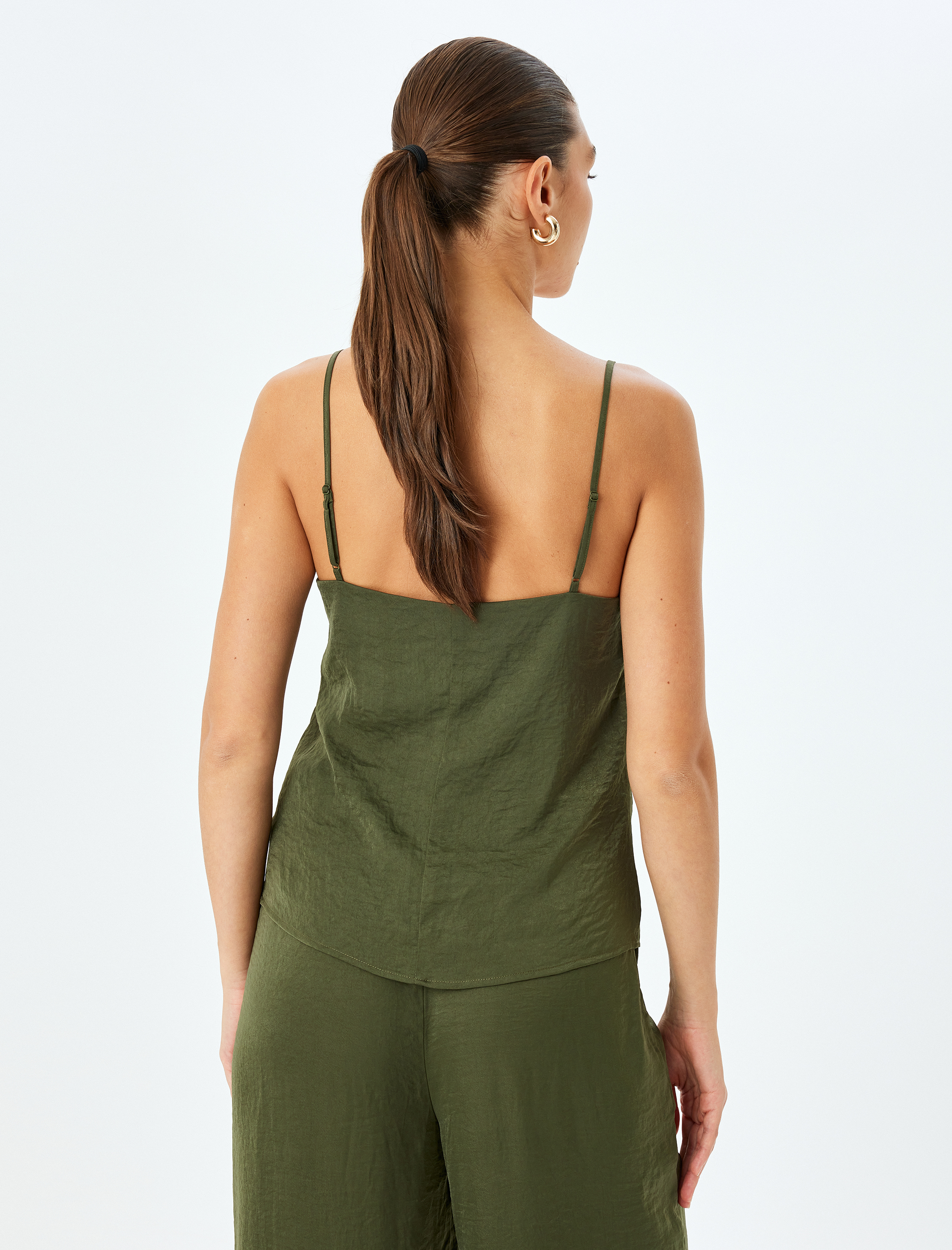   İnce Askılı Saten Atlet