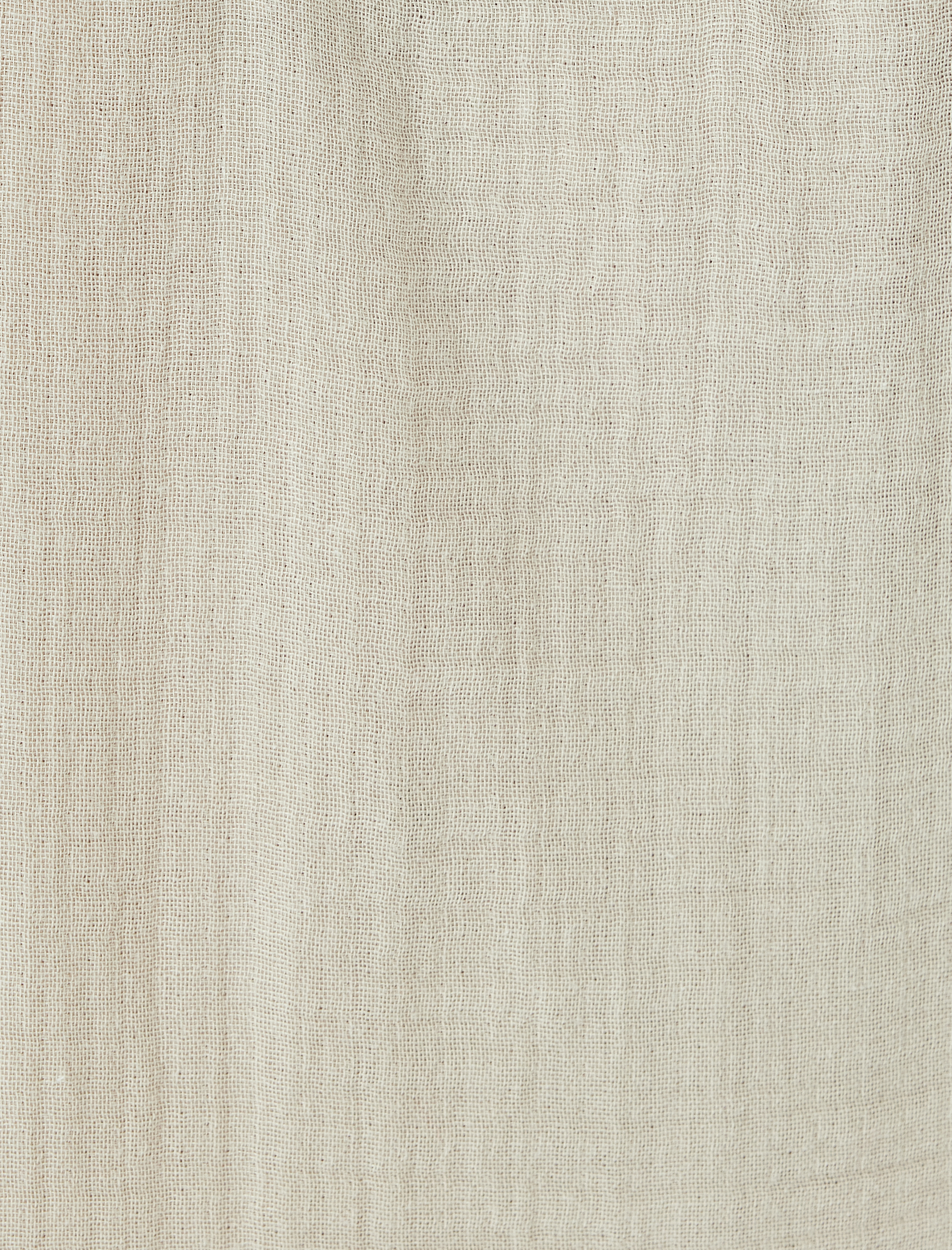   Taş İşlemeli V Yaka Uzun Kollu Pamuklu Rahat Kalıp Uzun Elbise