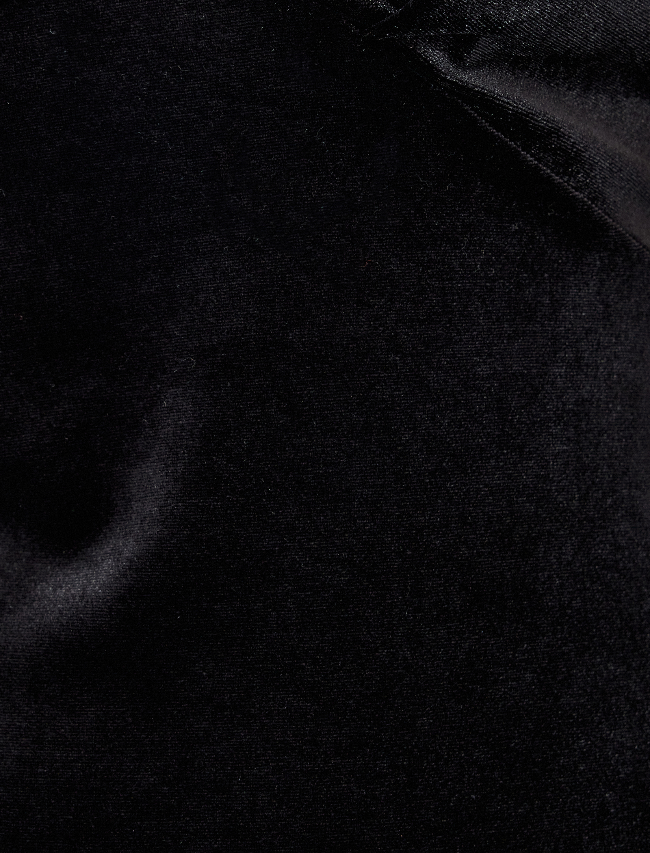   V Yaka Slim Fit Yarasa Kol Midi Uzun Kadife Elbise