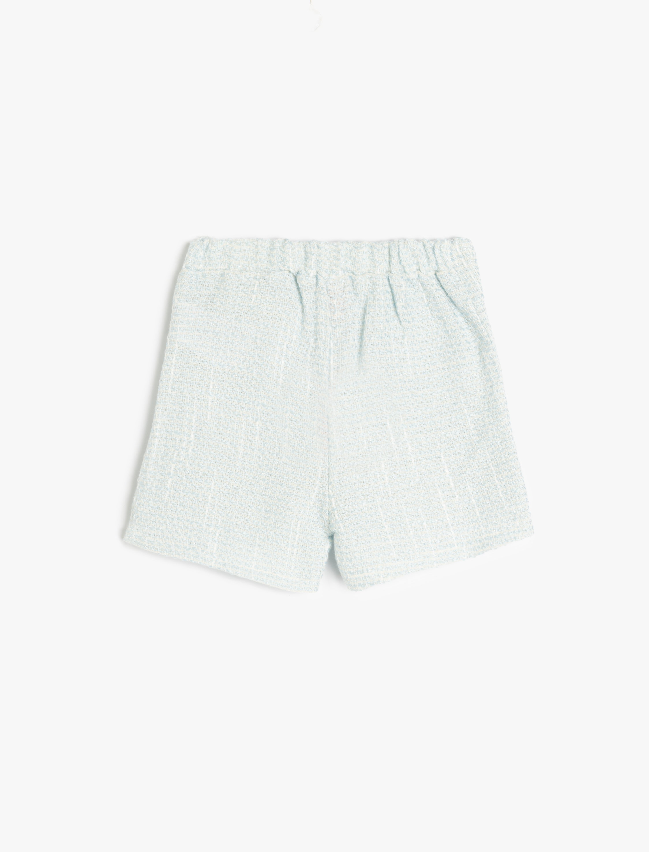  Kız Bebek Toka Detaylı Pileli Tüvit Şort Etek
