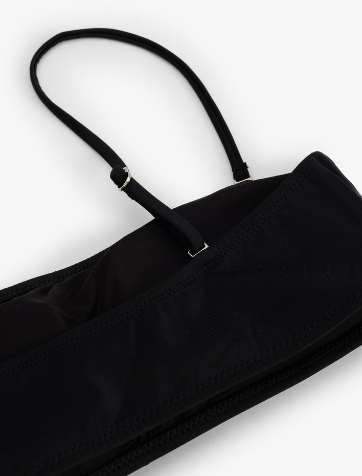  Çıkarılabilir Askı Detaylı Straplez Bikini Üstü