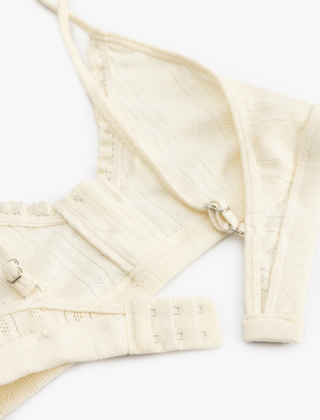 Düğme Detaylı Pamuklu Bralet Sütyen_1