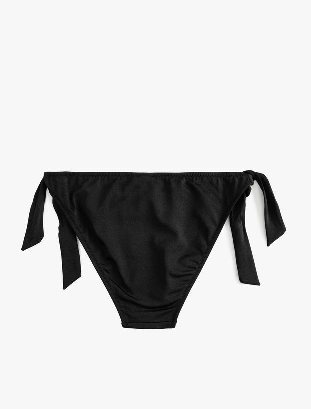 Yanları Bağlama Detaylı Düşük Bel Bikini Altı_1
