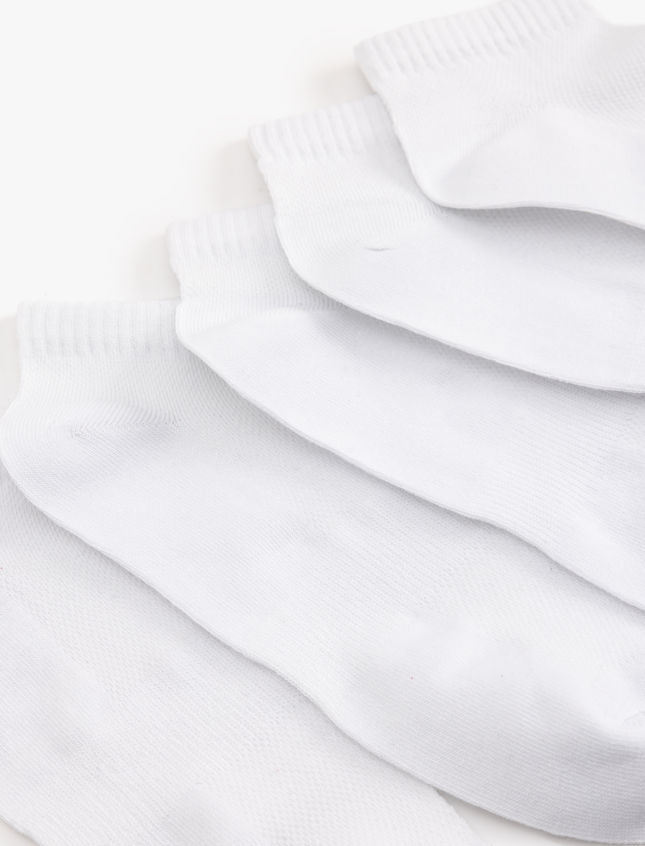  Erkek Pamuklu Basic 5'li Patik Çorap Seti