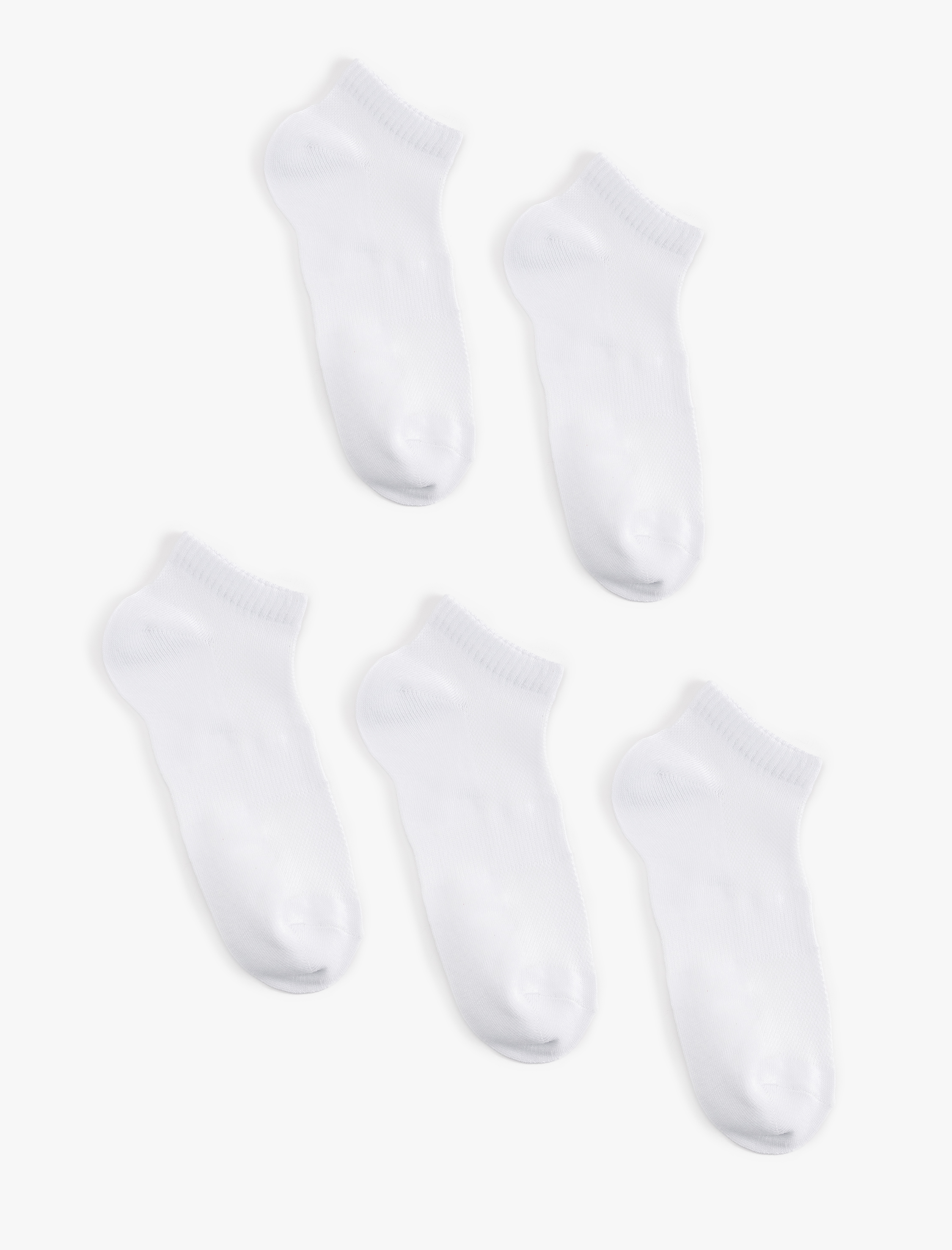  Erkek Pamuklu Basic 5'li Patik Çorap Seti