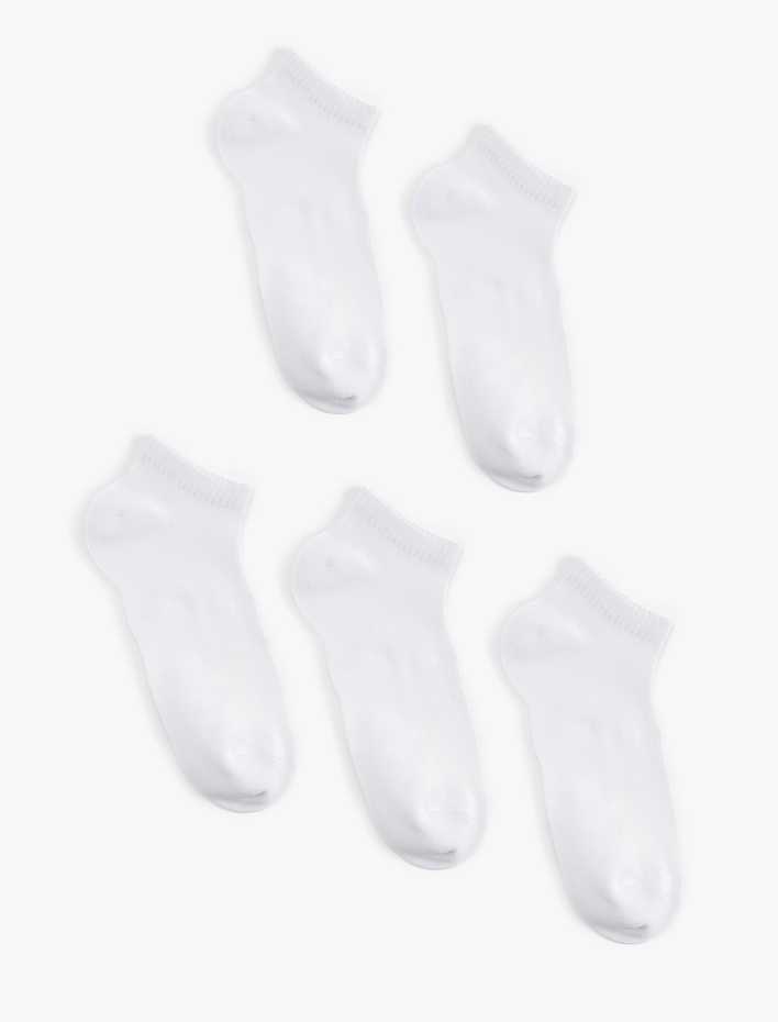 Erkek Pamuklu Basic 5'li Patik Çorap Seti