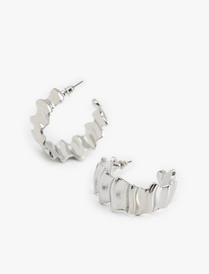 Kadın Dokulu Halka Küpe - Koton X İnji