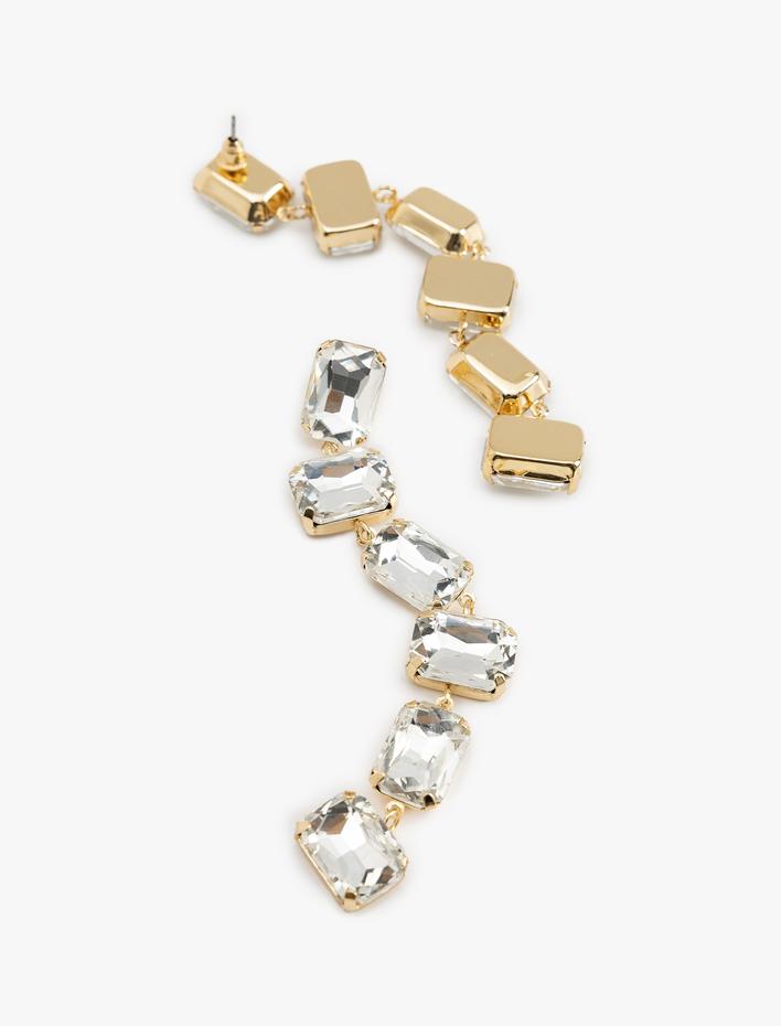 Kadın Sallantılı Taşlı Küpe - Koton X İnji