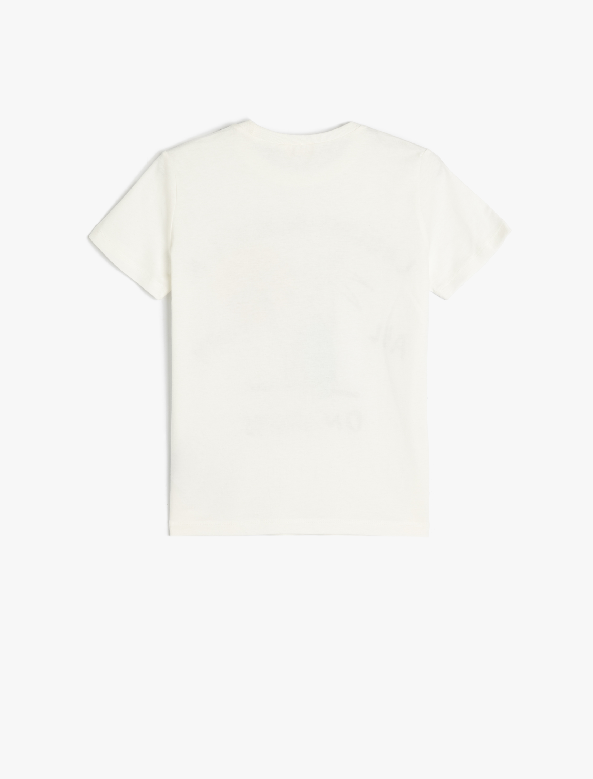  Erkek Çocuk Bisiklet Yaka Palmiyeli Baskılı Kısa Kollu Pamuklu Tişört