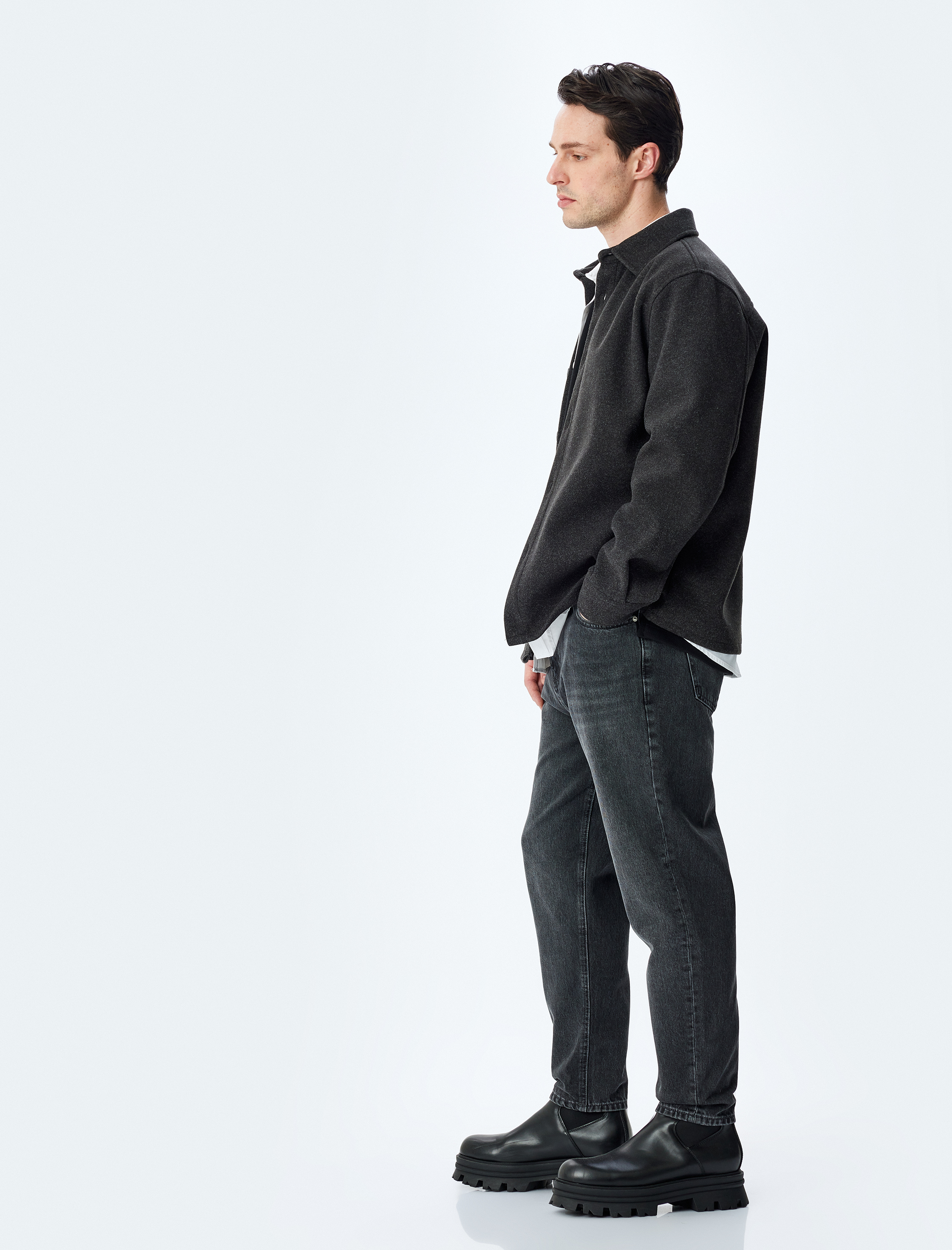 Koton Erkek Cepli Normal Bel Loose Fit Jean Pantolon - Steve Jean -1