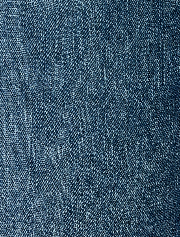 Normal Bel Pamuklu Straight Fit Jean Pantolon - Mark Jean_5