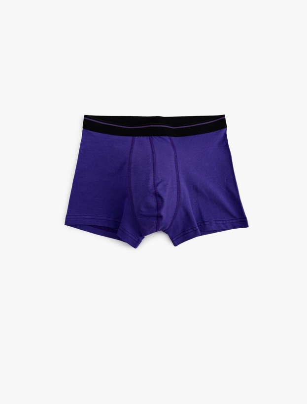 Pamuklu Baskı Detaylı 3'lü Boxer Seti_2