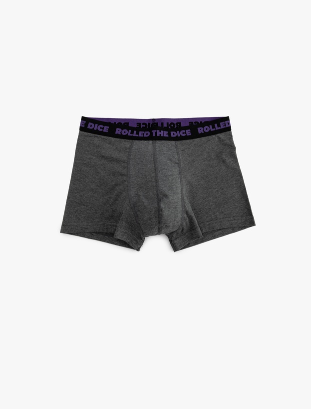 Pamuklu Baskı Detaylı 3'lü Boxer Seti_3