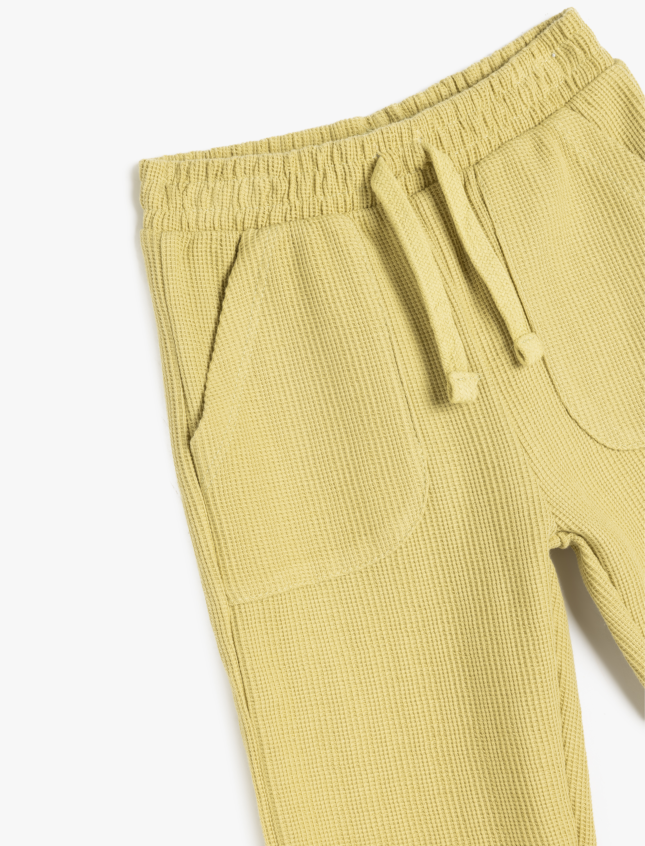  Erkek Bebek Cep Detaylı Beli Bağlamalı Pamuklu Pantolon Görünümlü Eşofman Altı