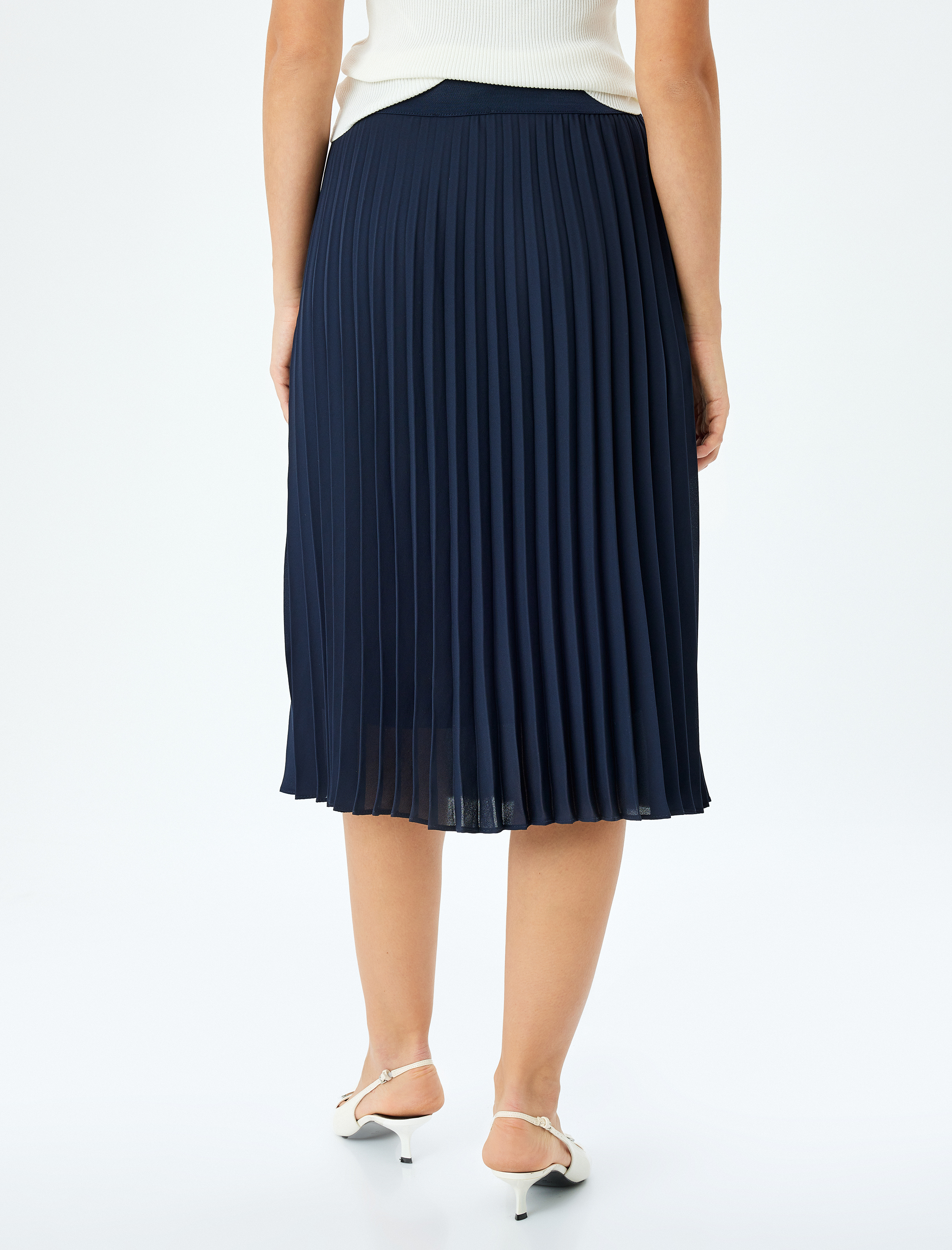 Standart Bel Midi Boy Piliseli Etek