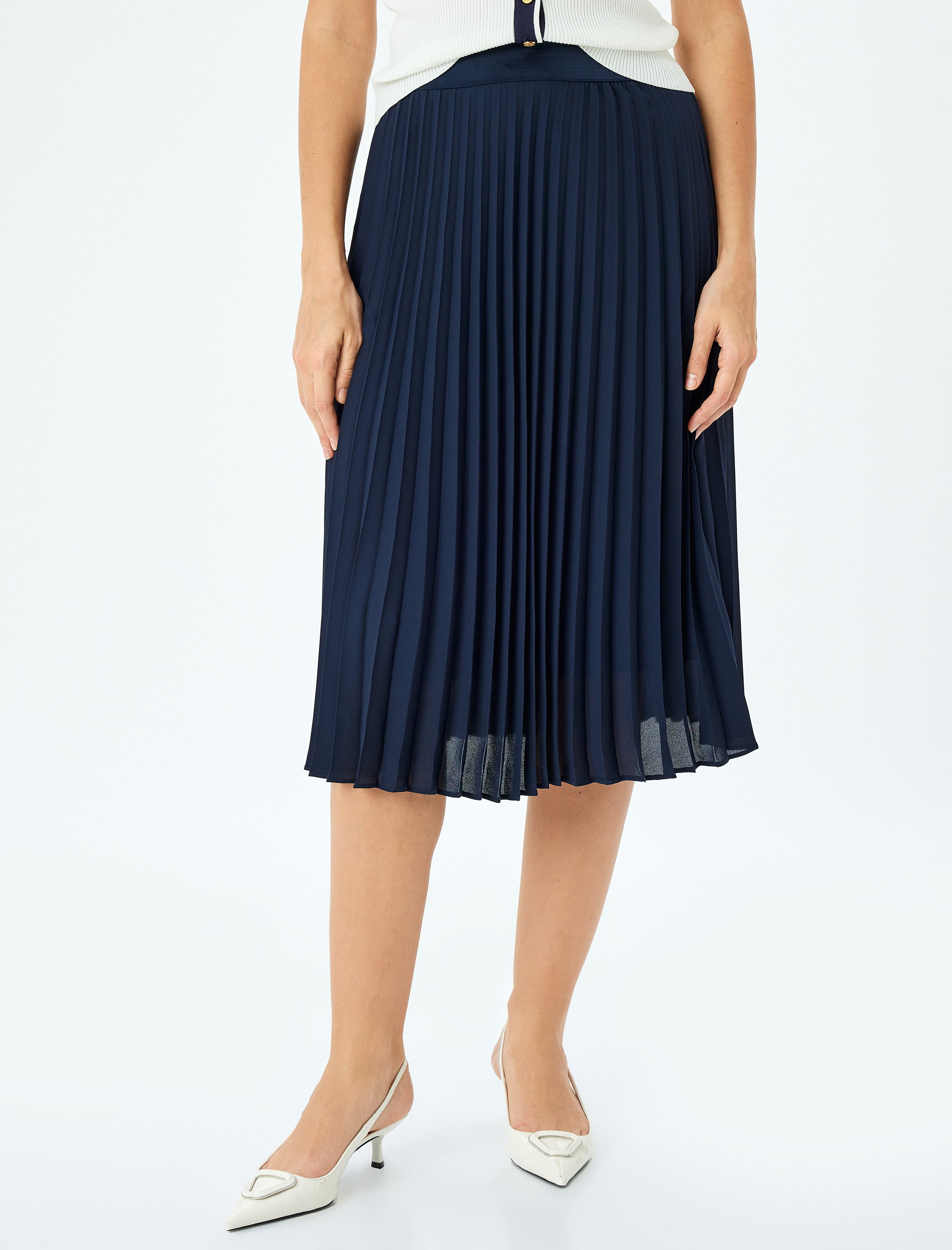 Standart Bel Midi Boy Piliseli Etek